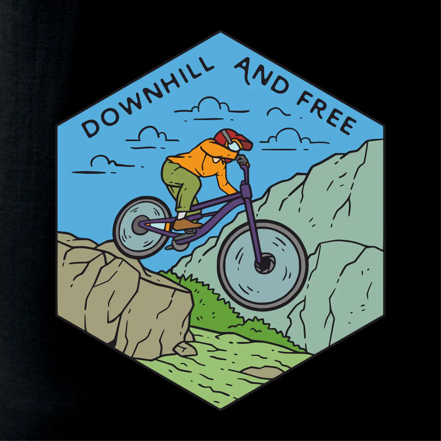 Downhill and free kluk