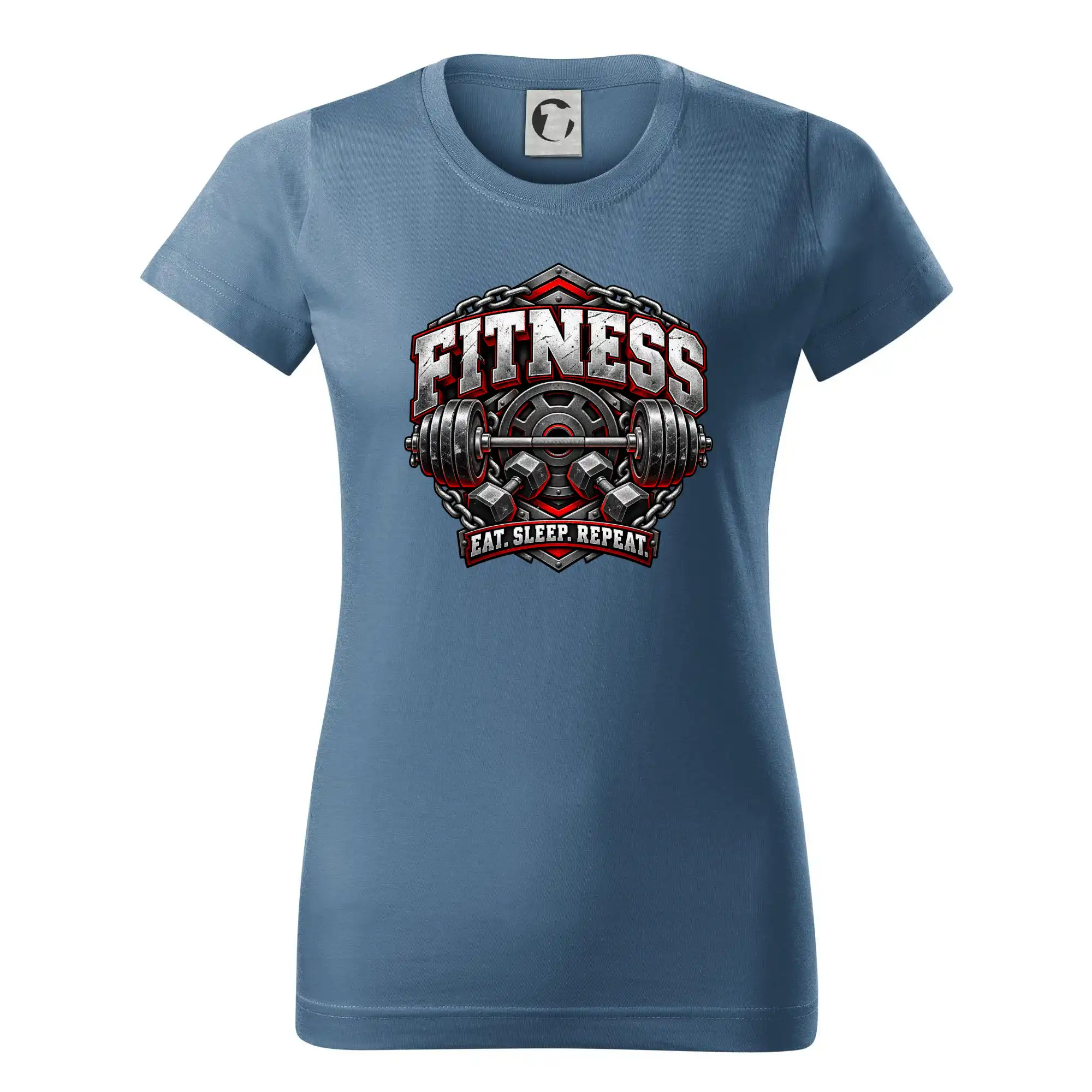 Fitness činka a závaží eat sleep repeat