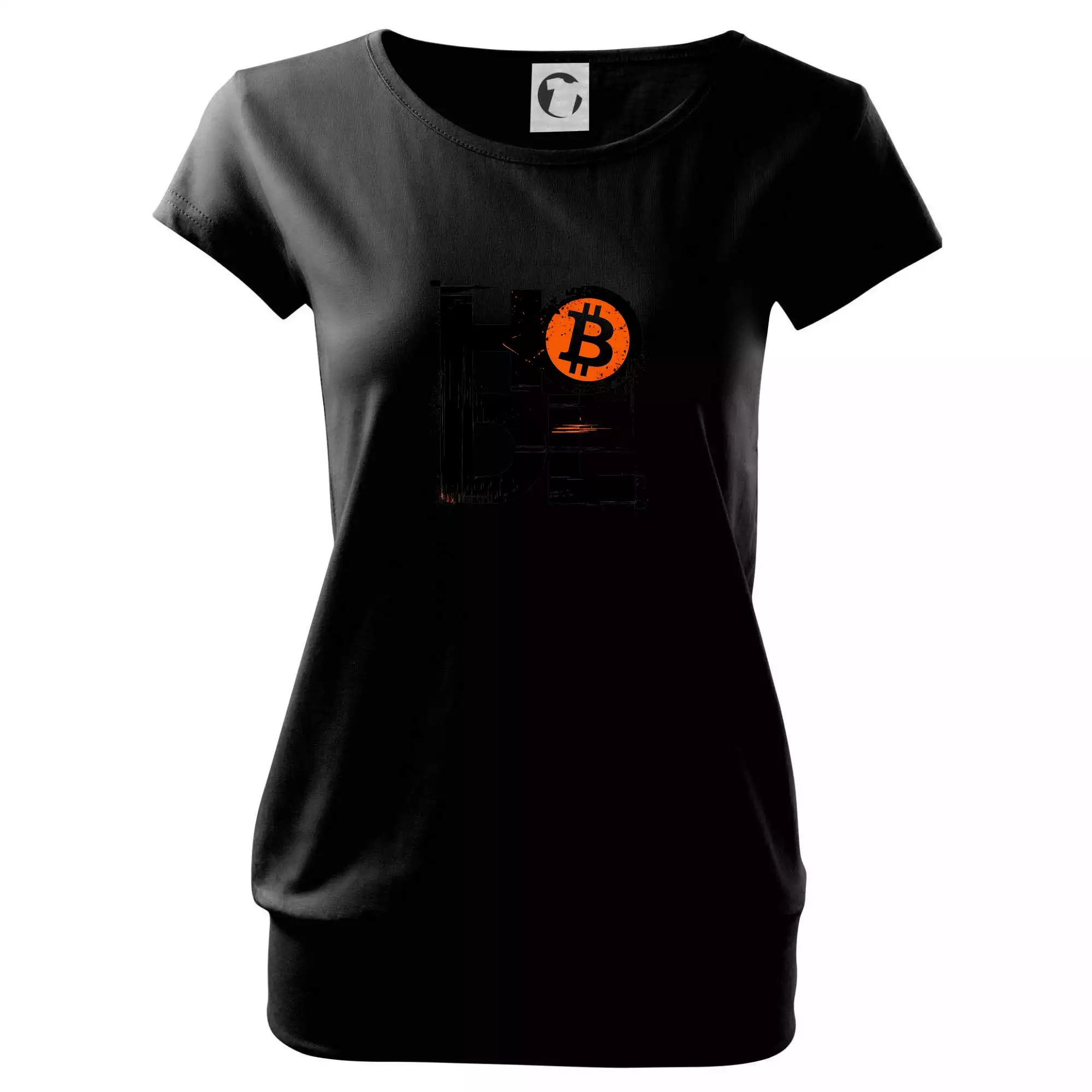 Hodl velký nápis a logo BTC