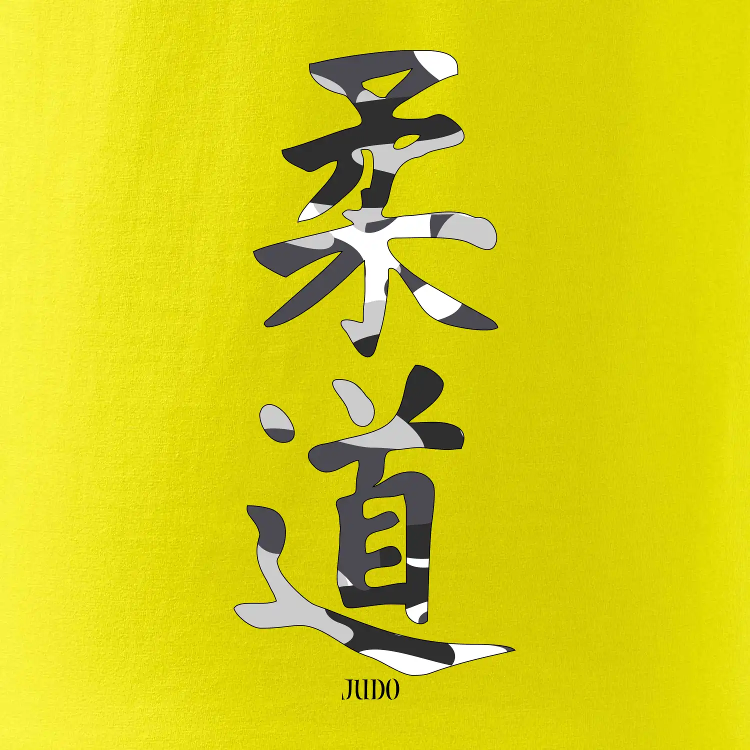Judo maskáčový nápis