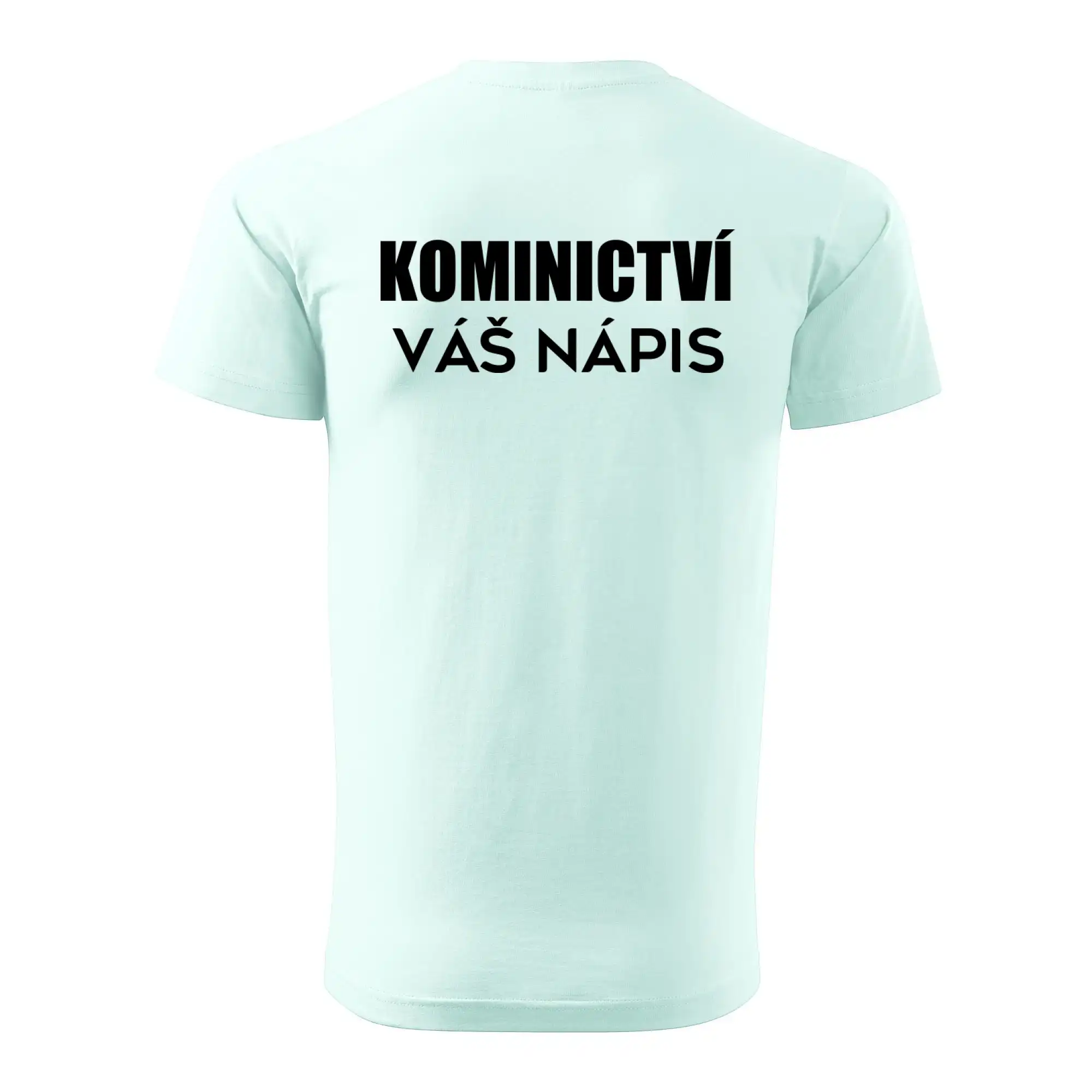 Kominík logo + nápis na zádech