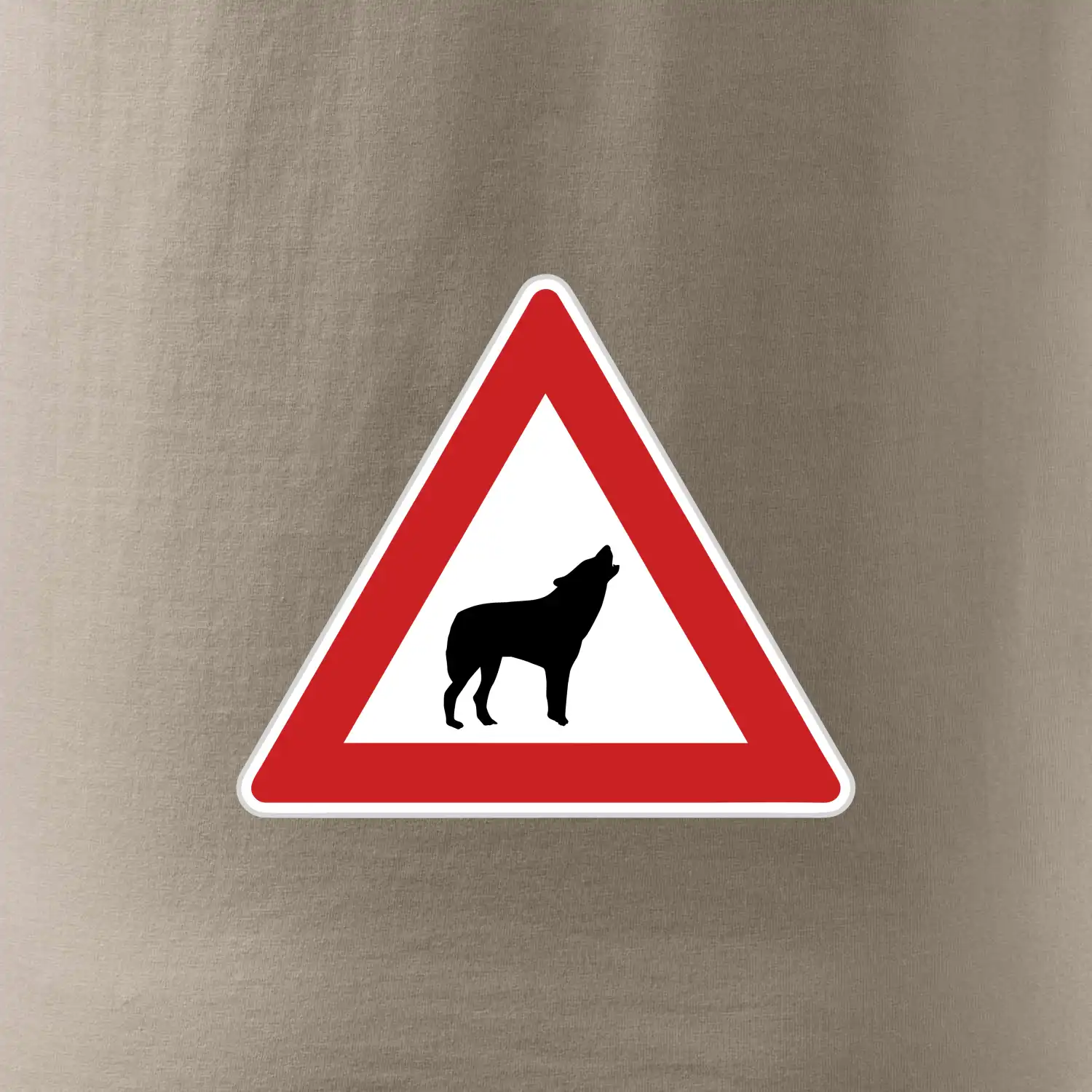 Dopravní značka - Pozor vlk