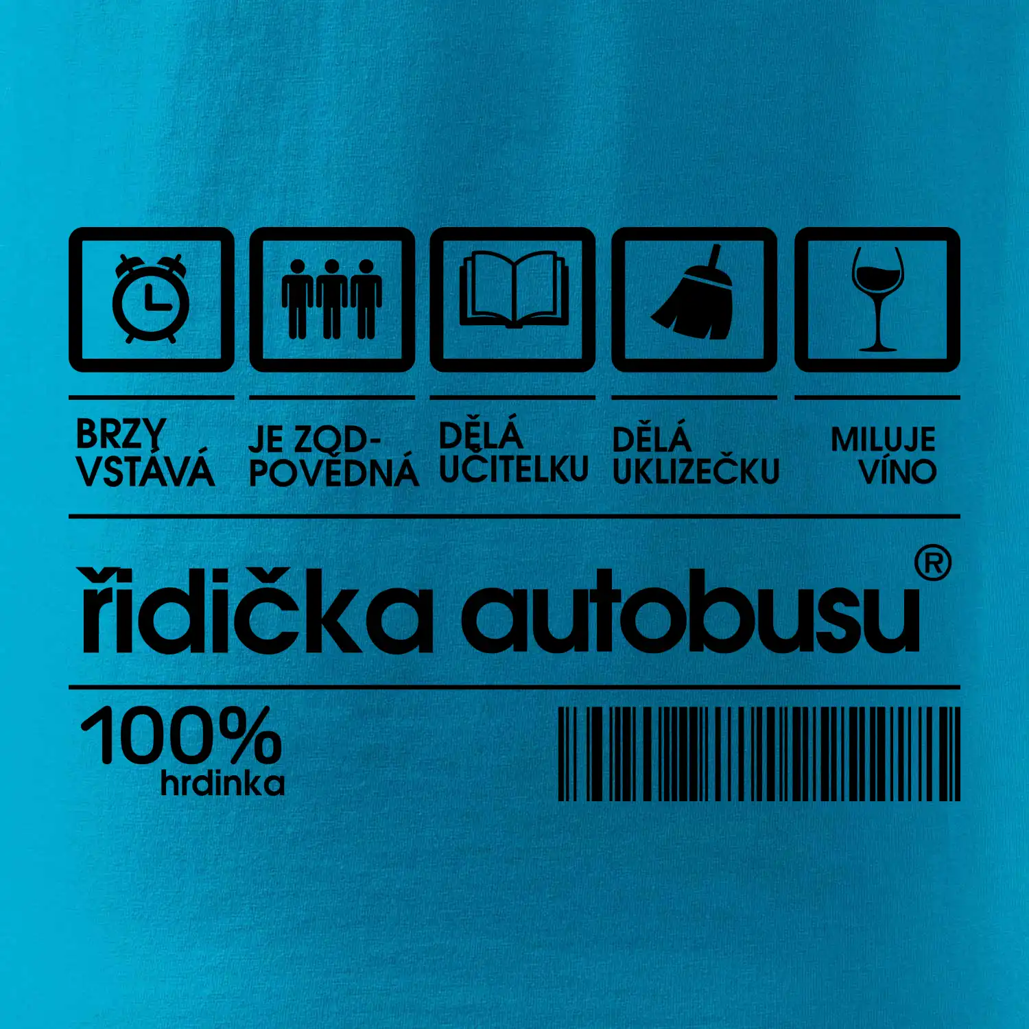 Čárový kód řidička autobusu