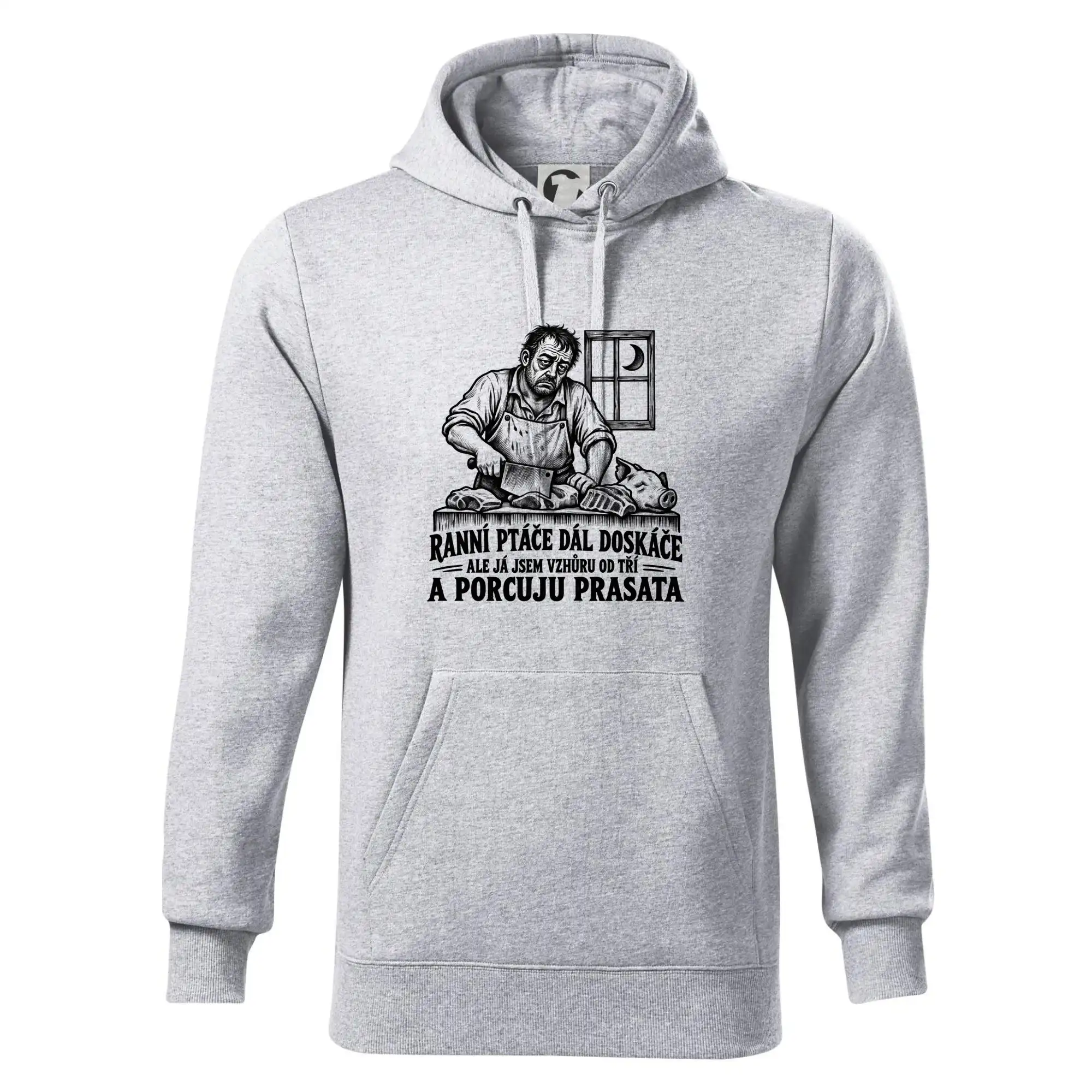 Řezník vzhůru od tří a porcuju prasata