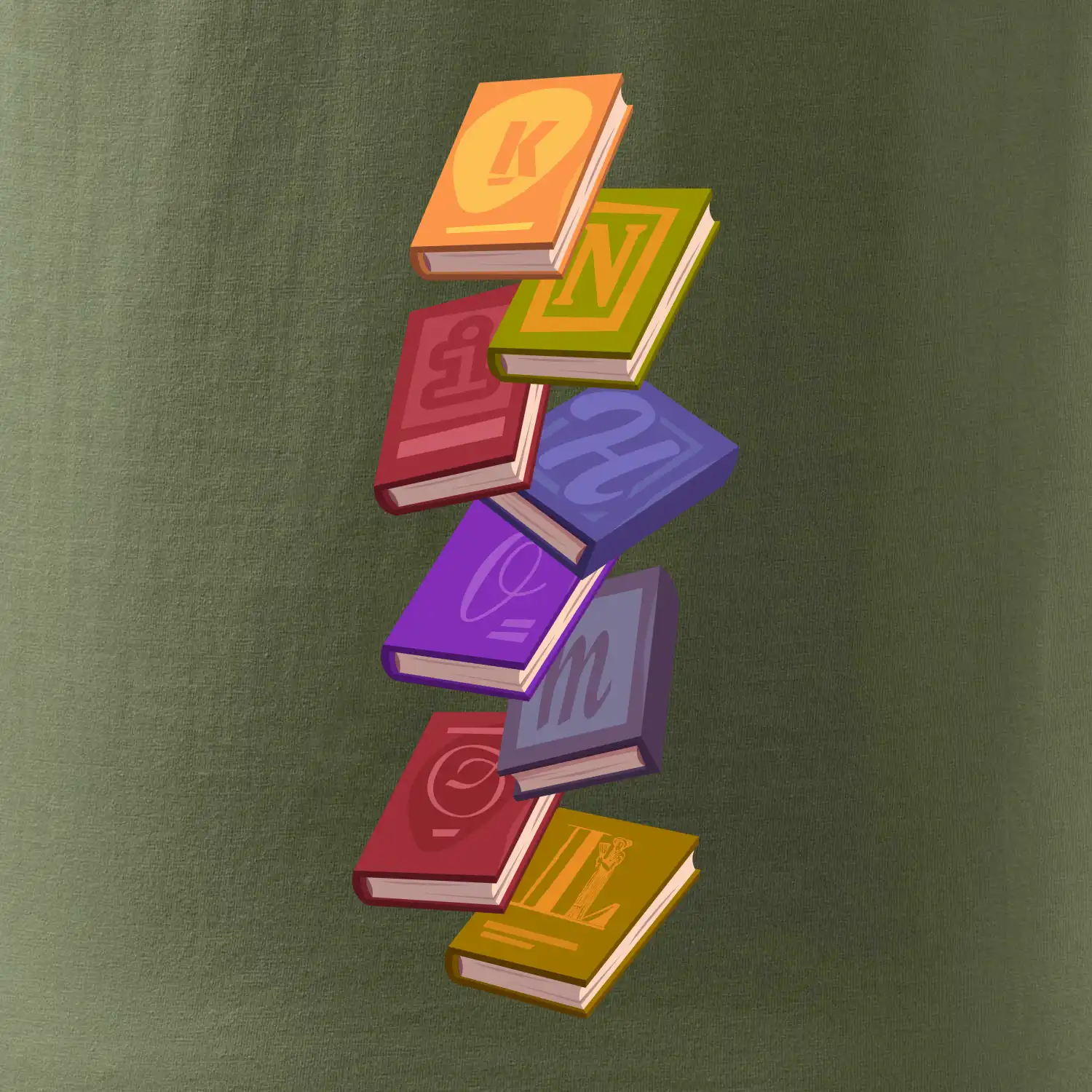 Knihomol letící knihy