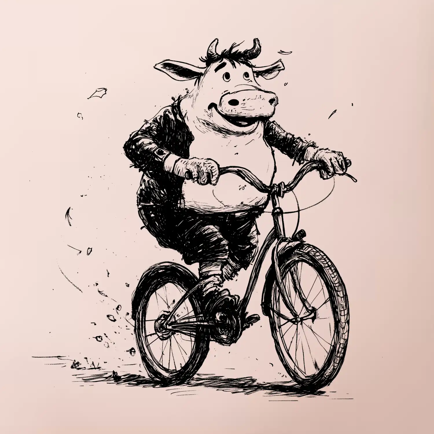 Tlustá kráva na kole