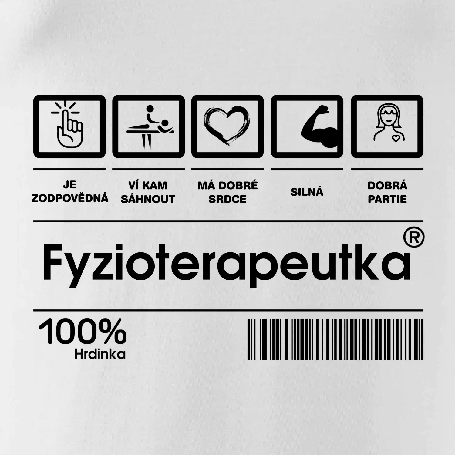 Čárový kód - Fyzioterapeutka