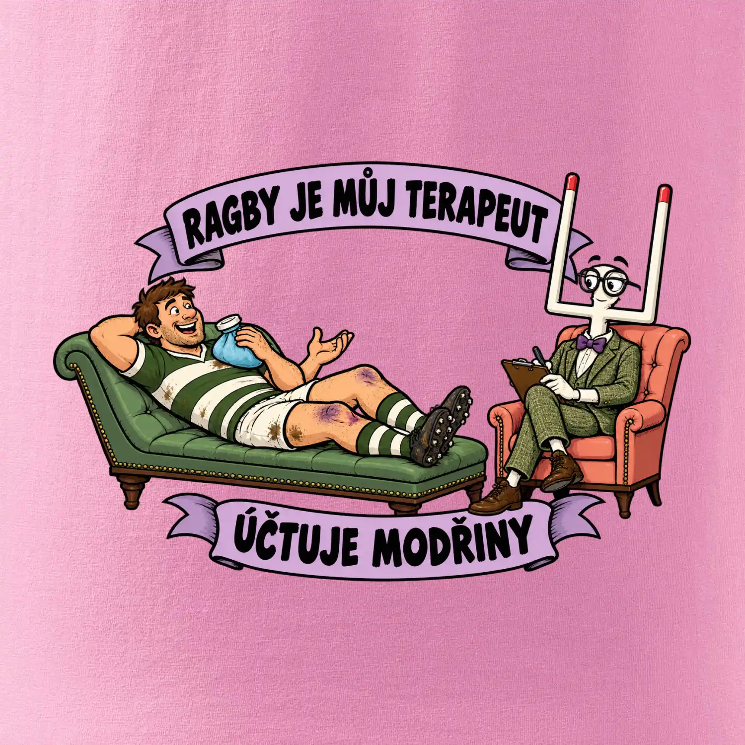 Ragby je můj terapeut, účtuje modřiny