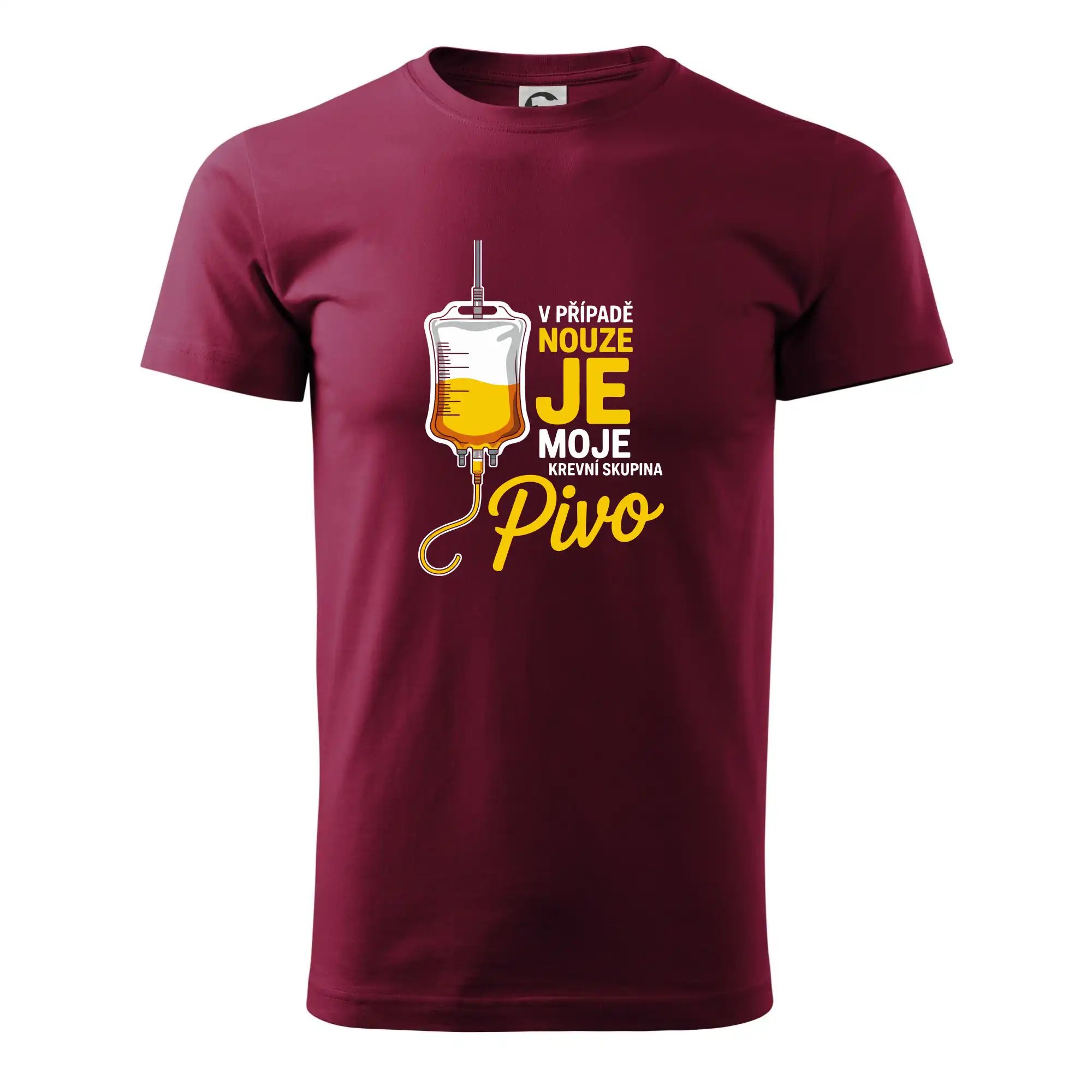 V případě nouze je moje krevní skupina pivo