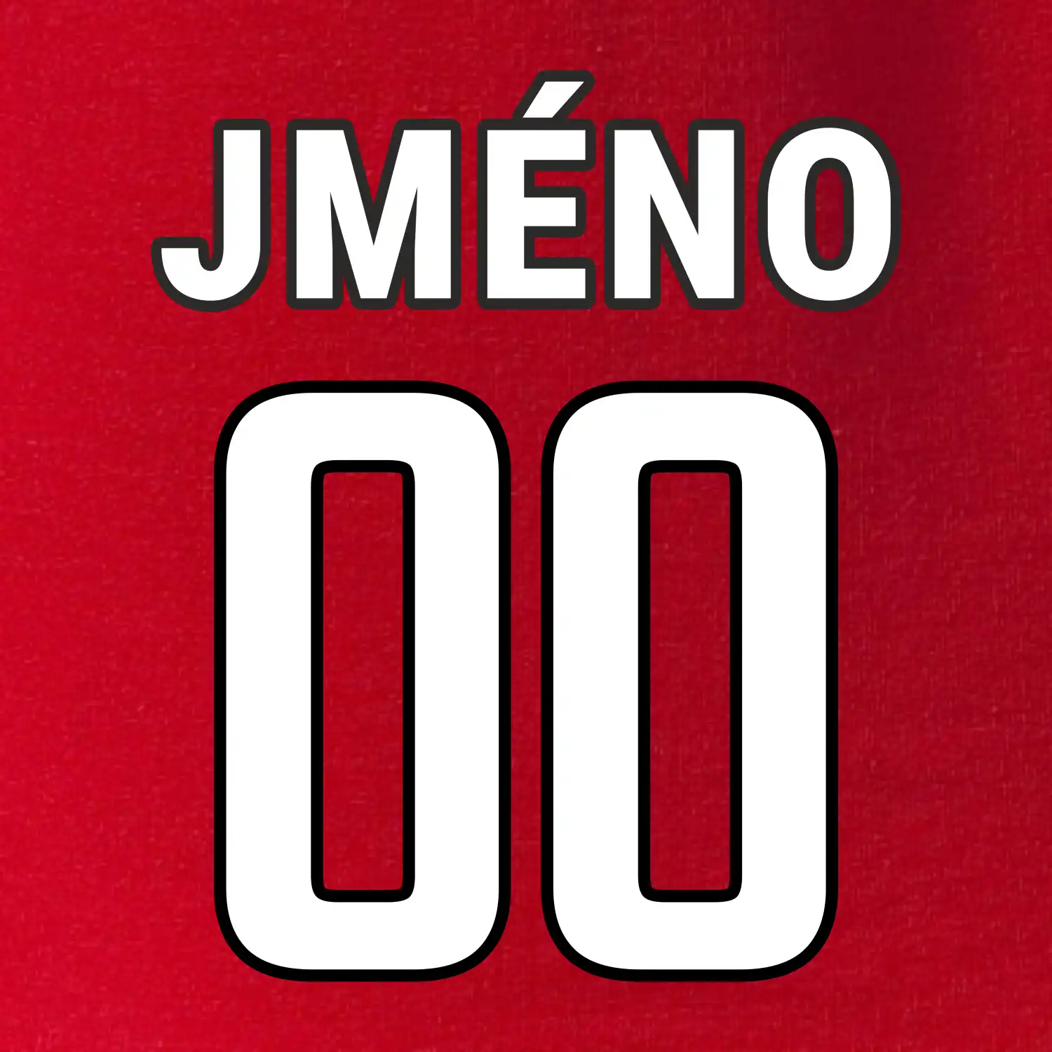 Florbalový  dres - vlastní jméno a číslo