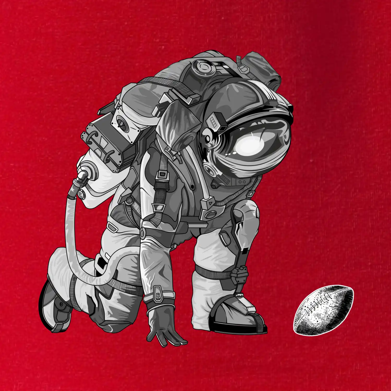 Americký fotbal astronaut