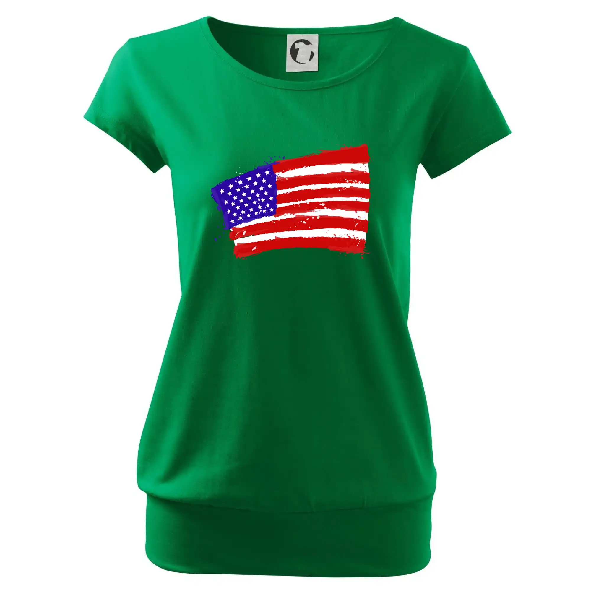 Americká vlajka ohnutá