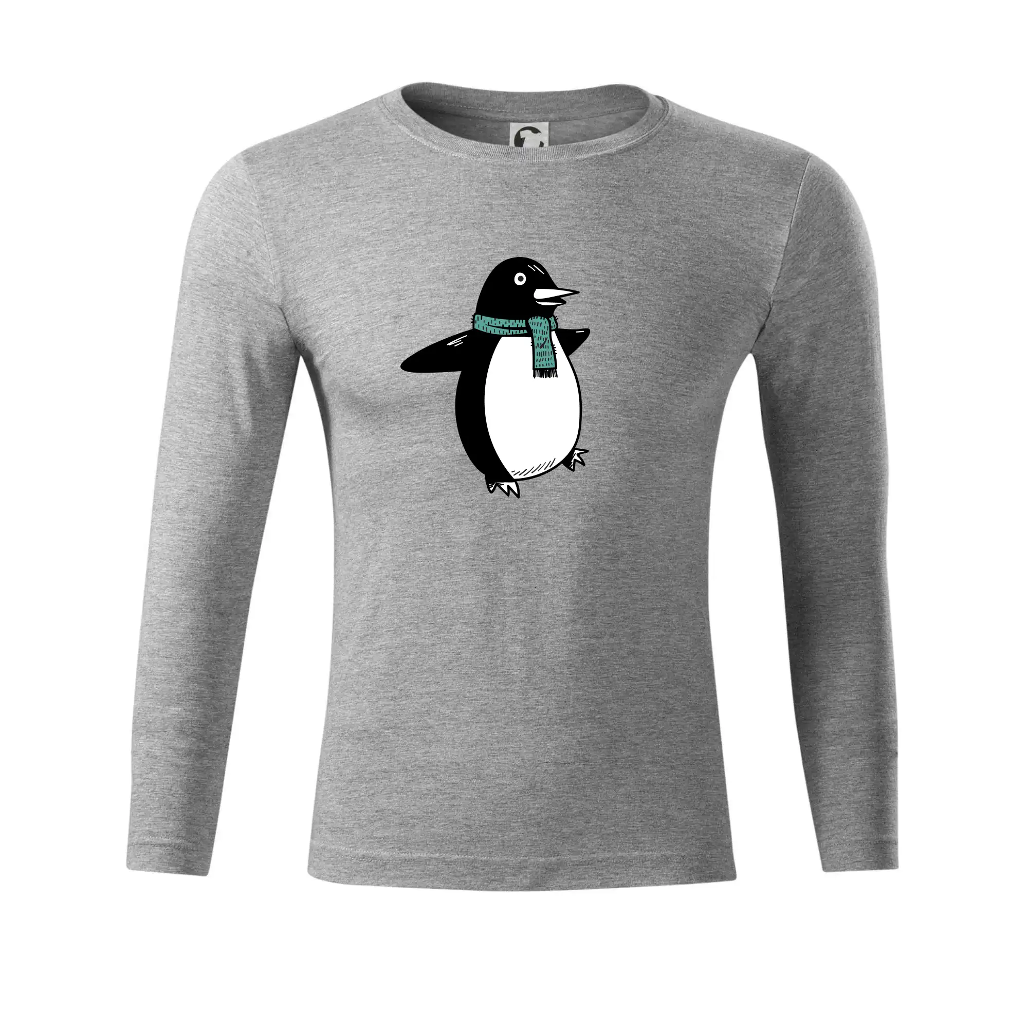 Tučňák se zelenou šálou