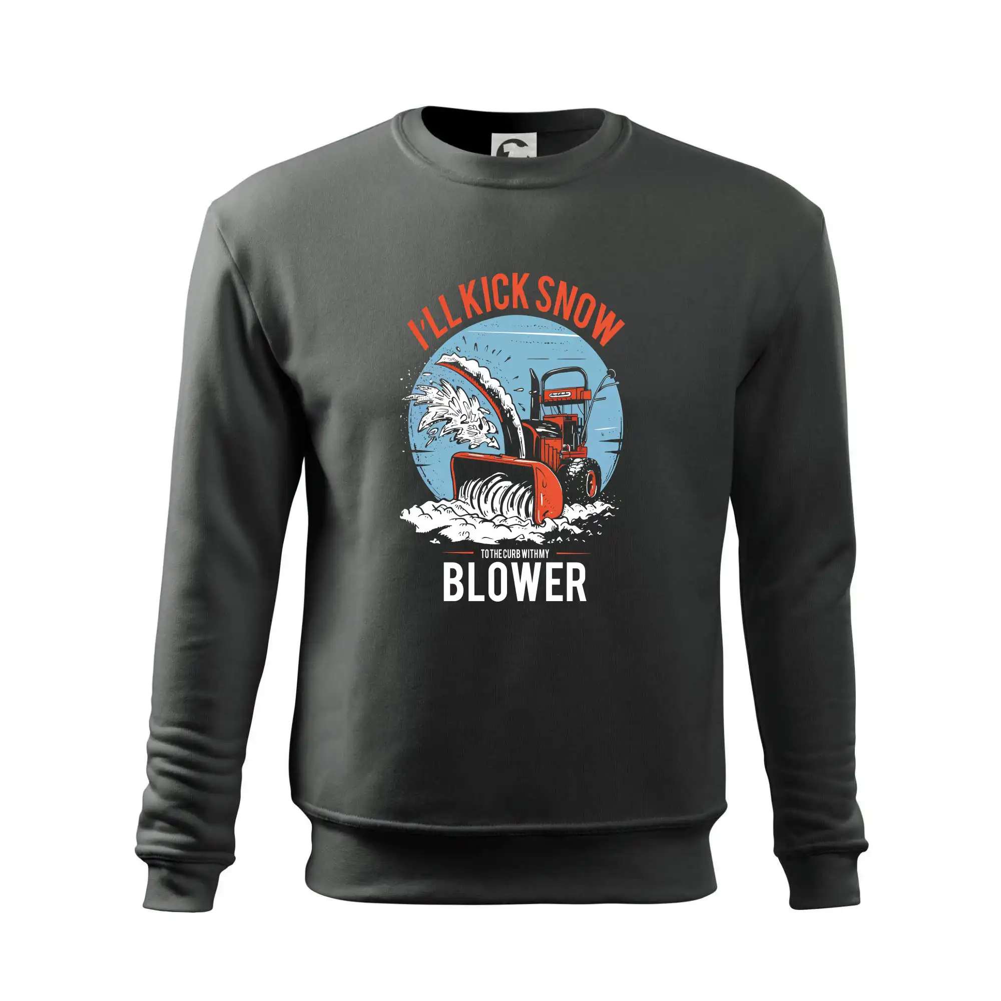 Kick snow blower