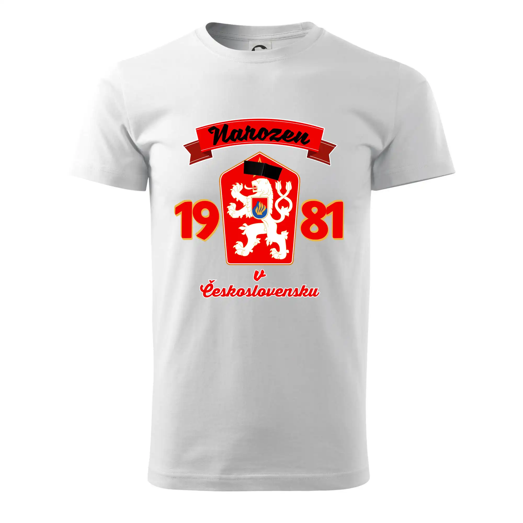 Narozen v Československu - Přelepený znak 1981