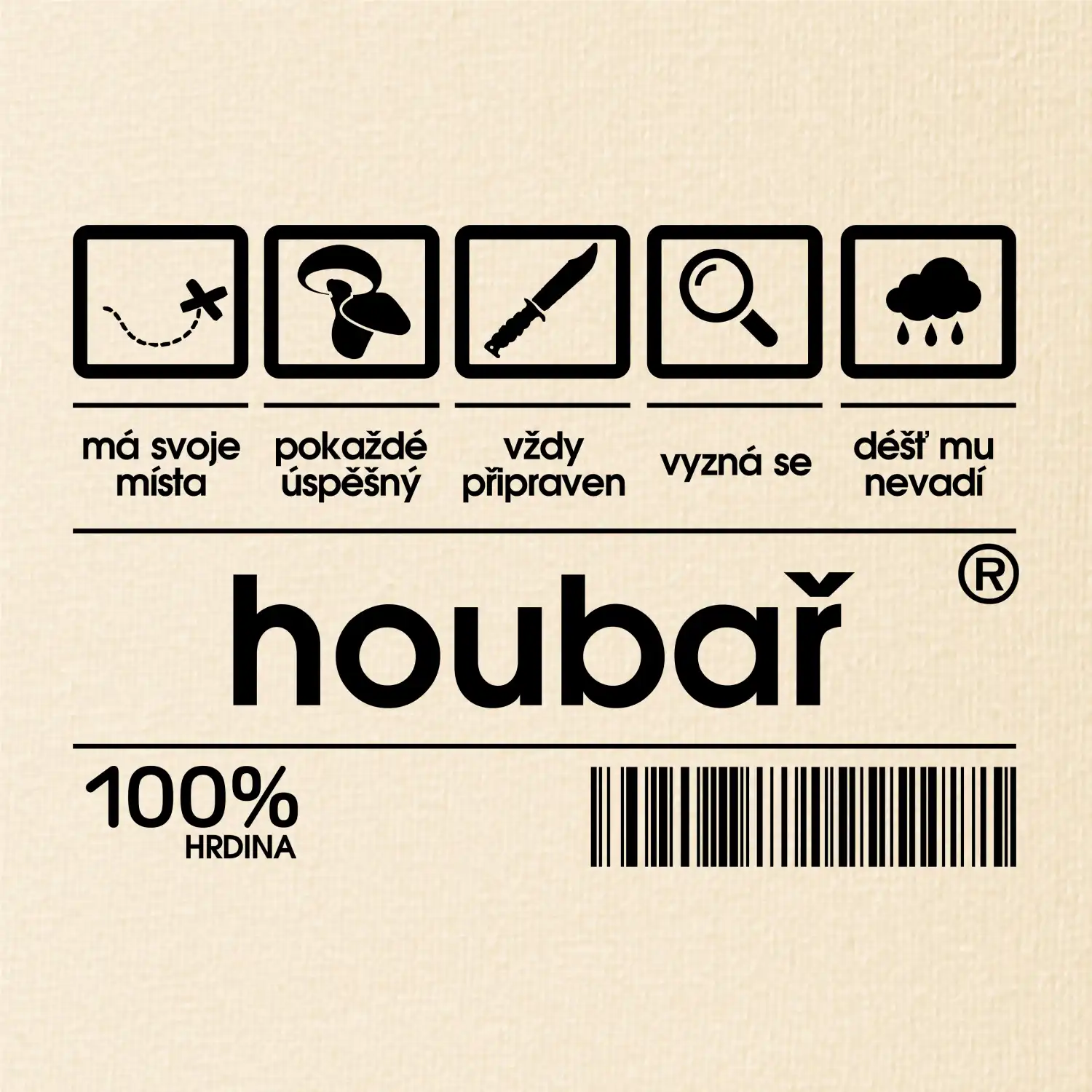 Čárový kód - Houbař