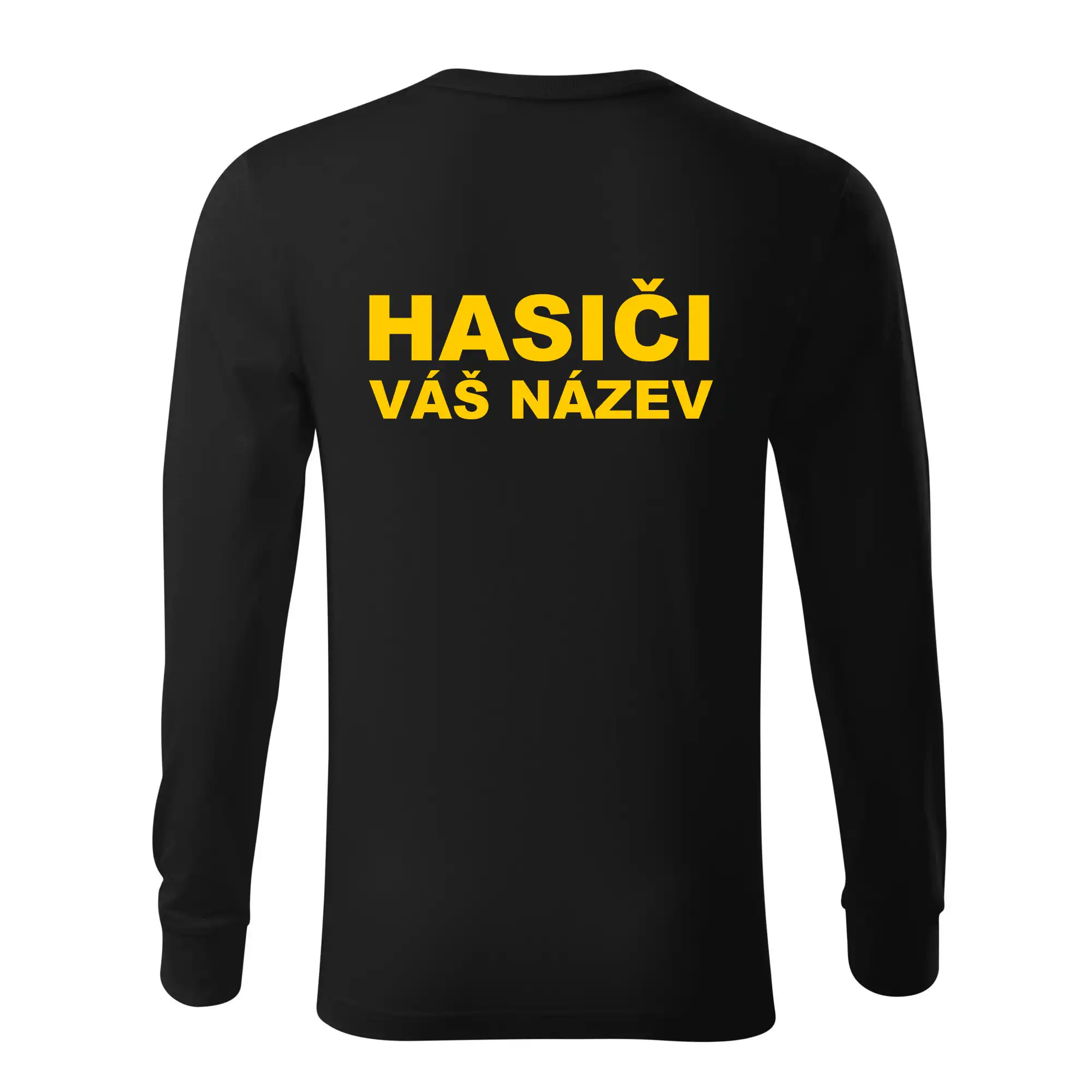 Hasiči - žlutý nápis - váš název sboru