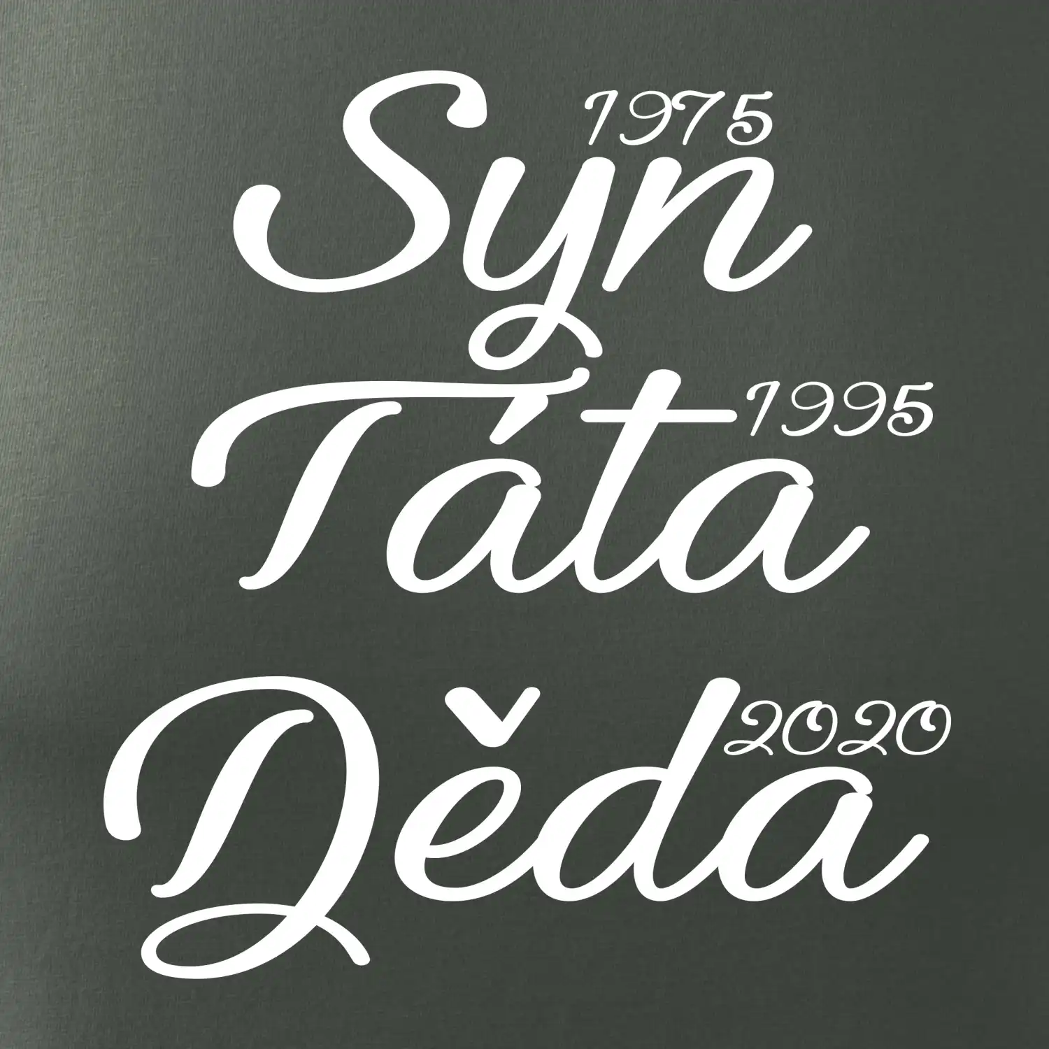 Syn, táta děda - vaše ročníky