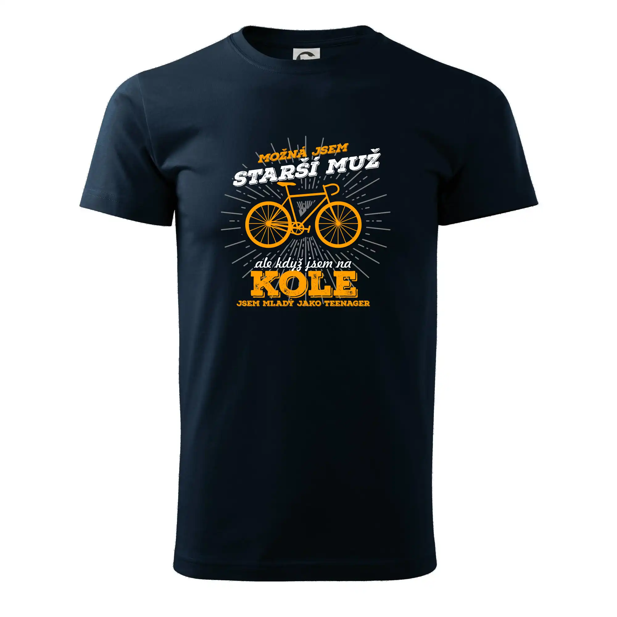 Starší muž - cyklista silniční kolo
