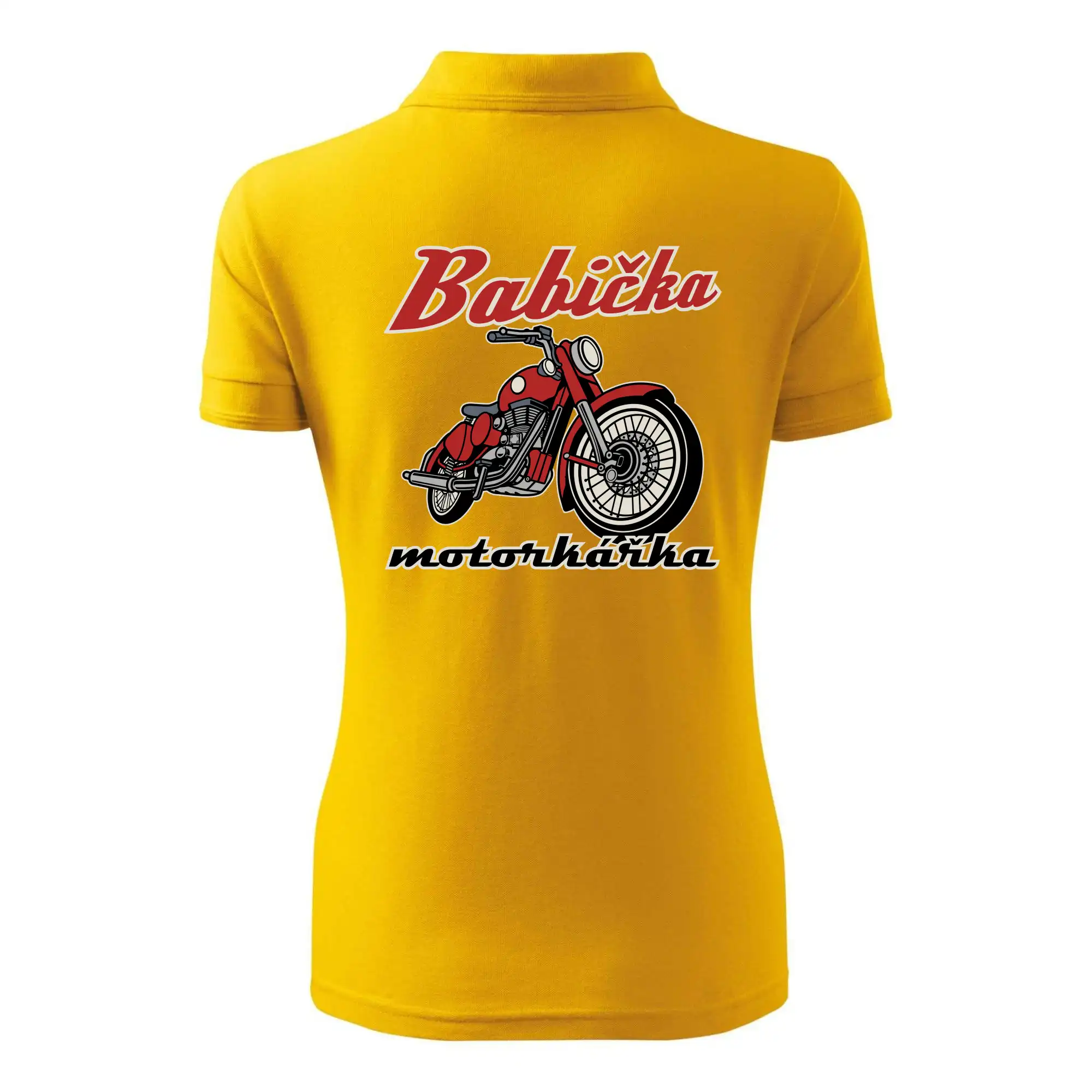 Babička motorkářka