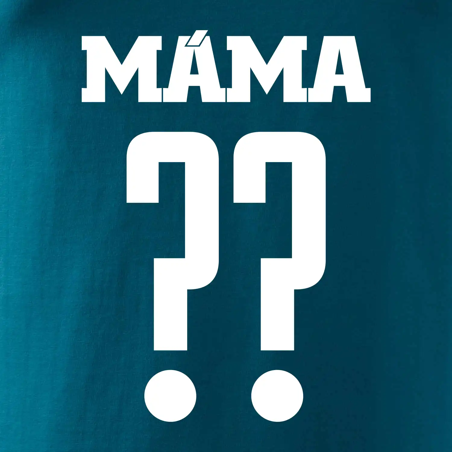 Máma - dres se jménem a číslem