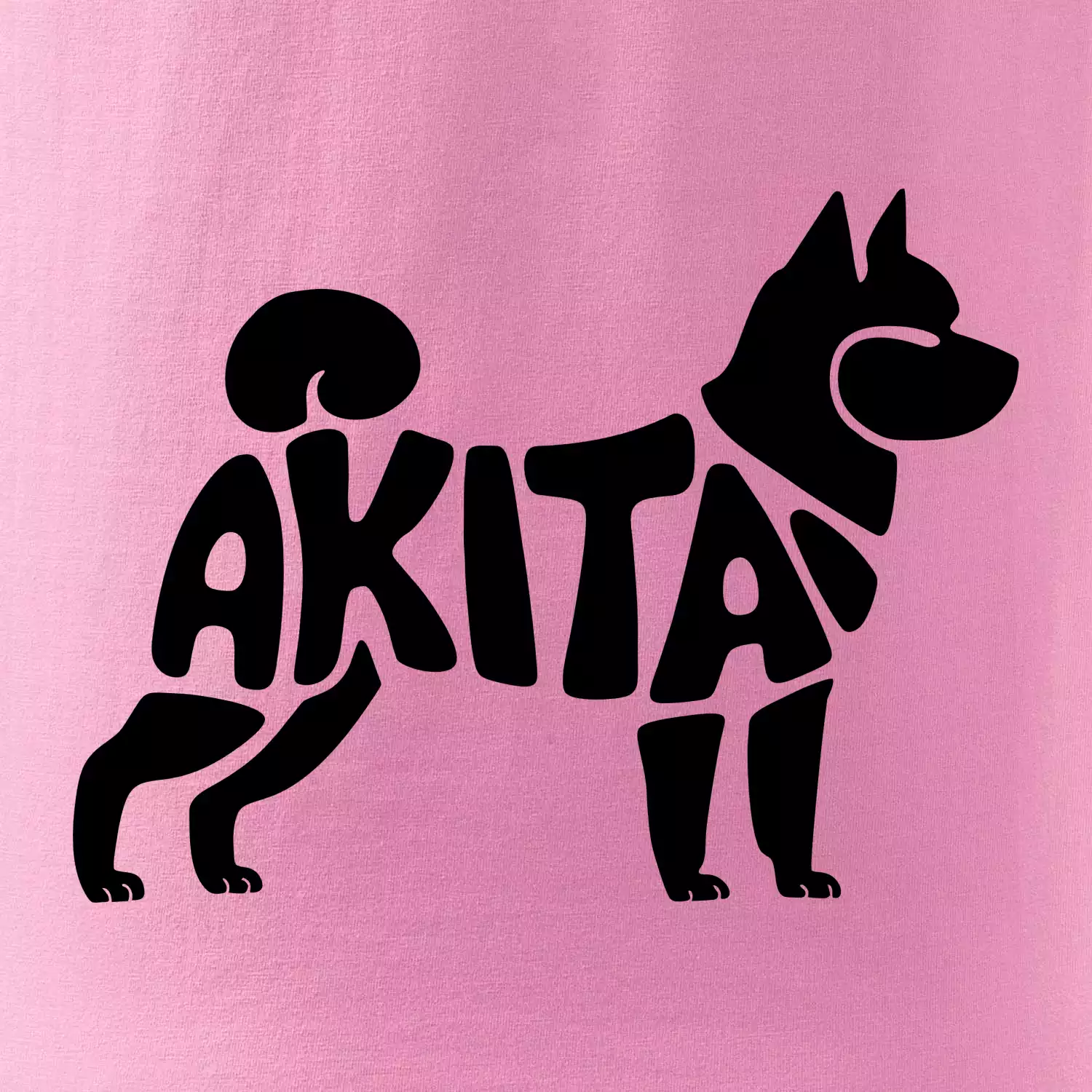 Akita Inu - Nápis v těle