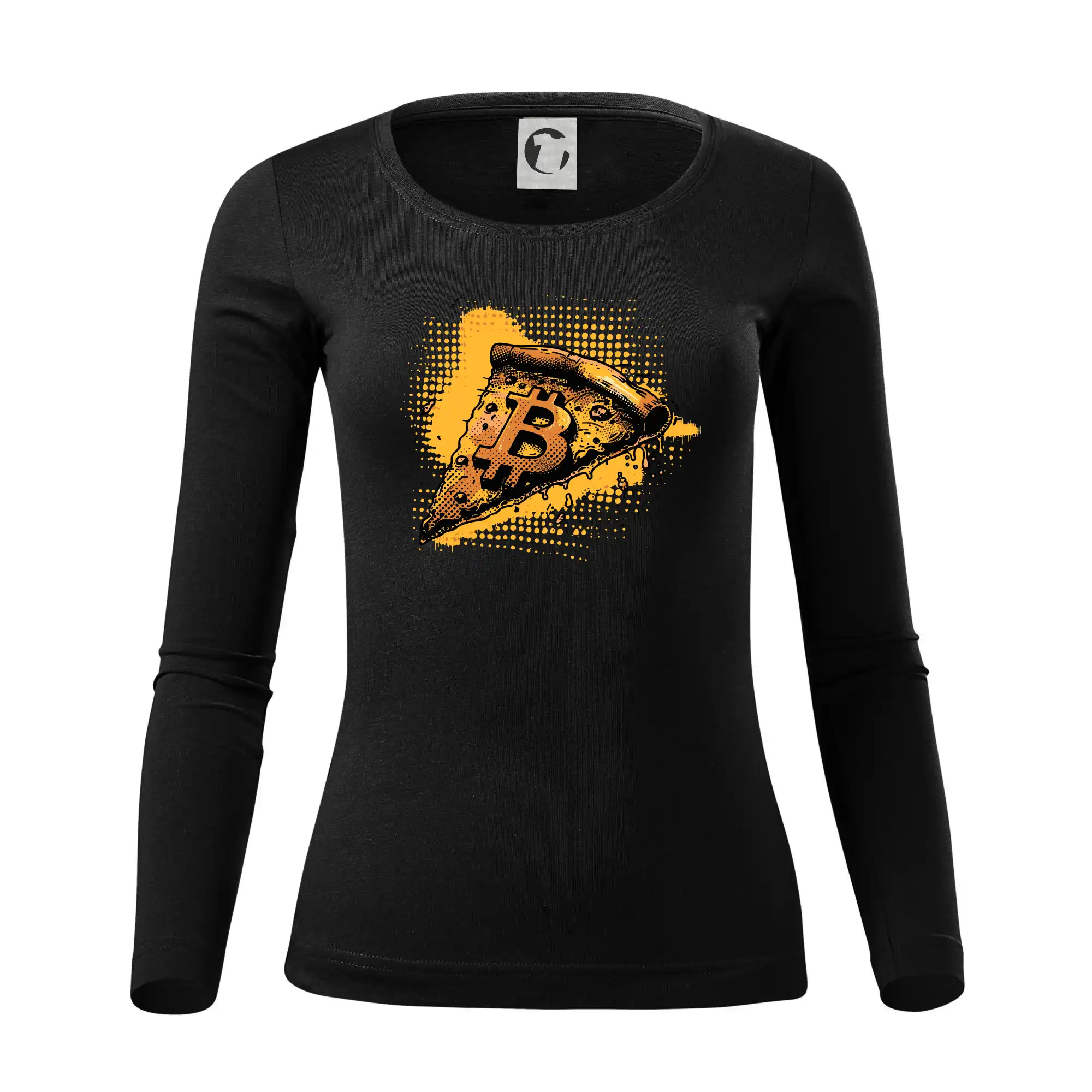 Bitcoin oranžová pizza
