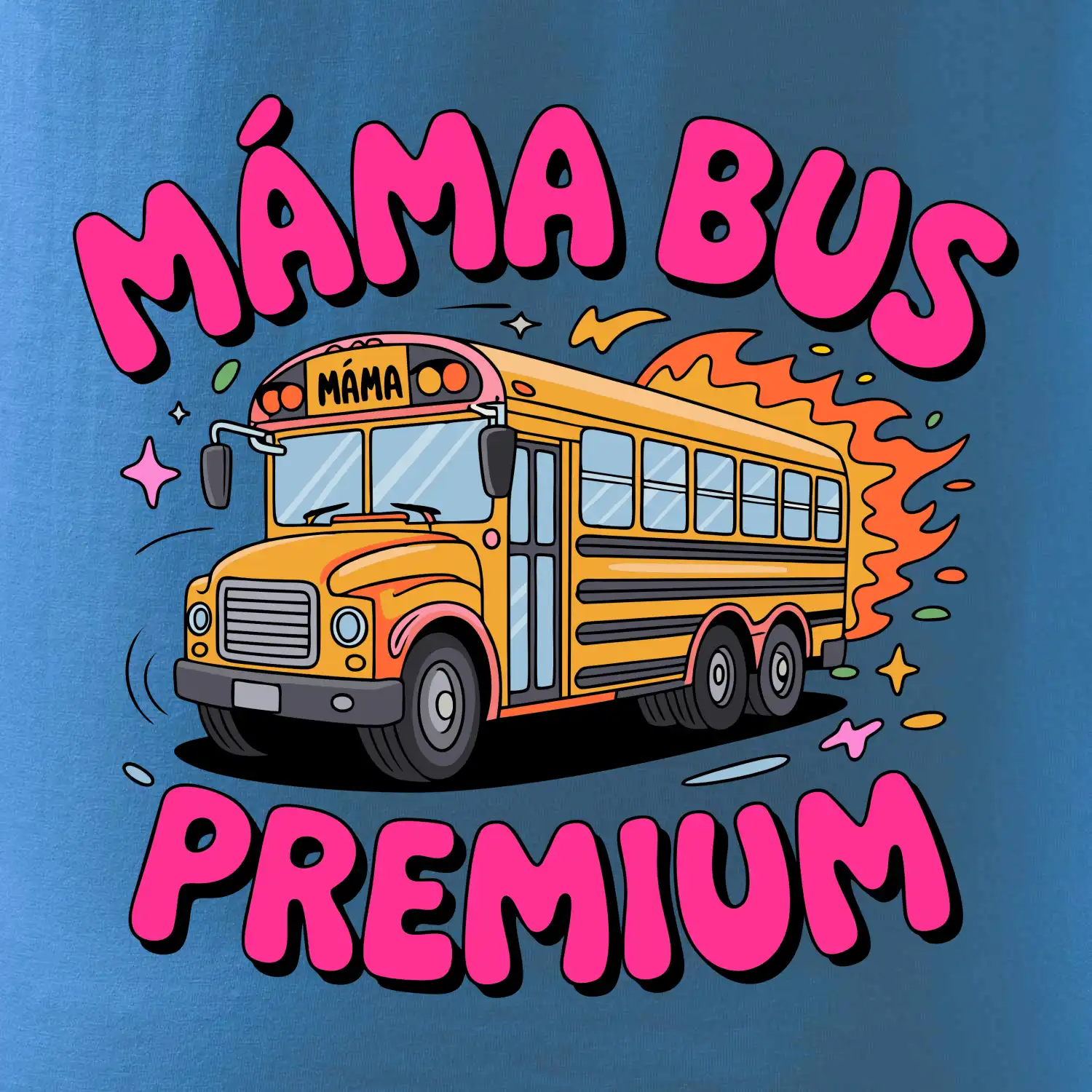 Kreslený Máma bus premium