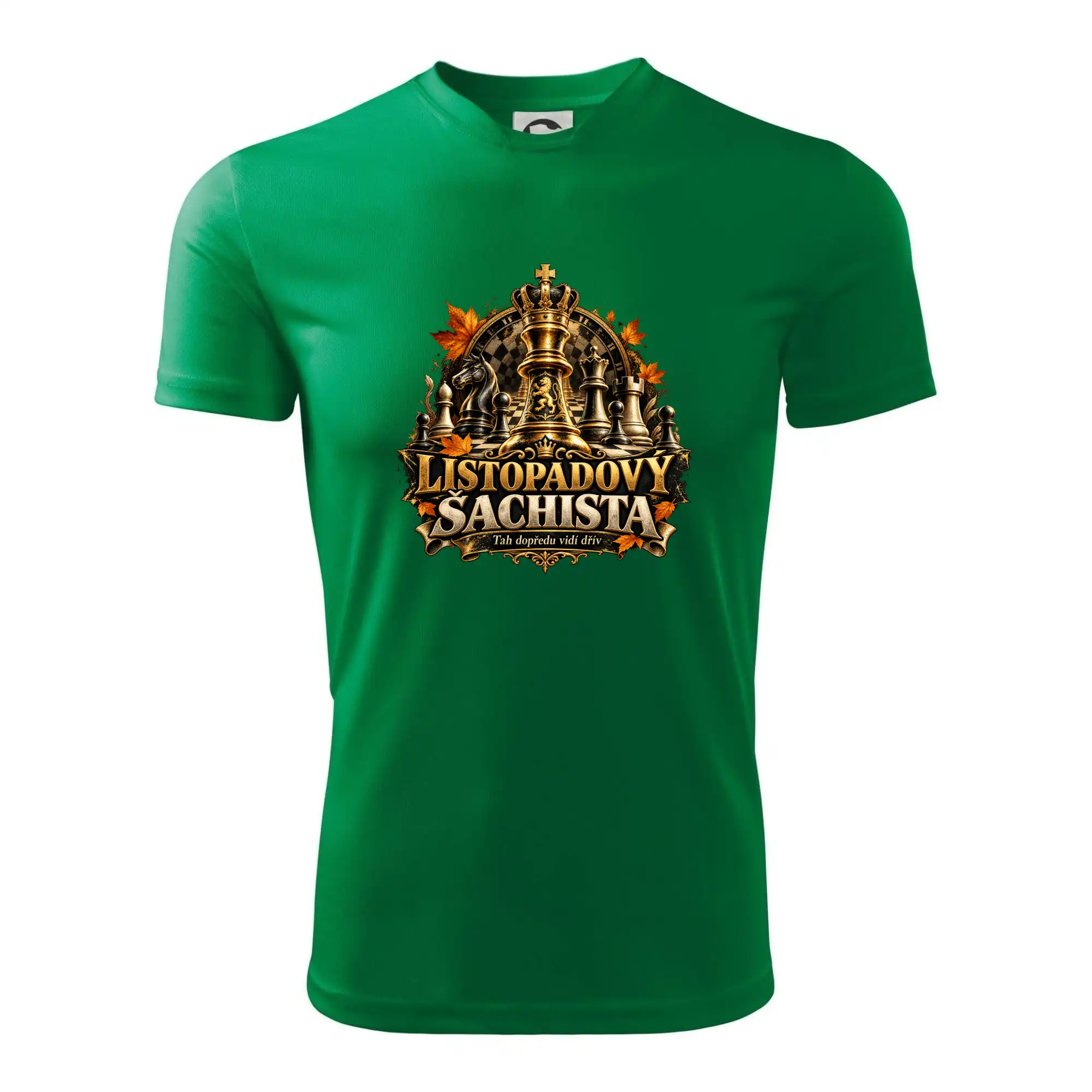 Listopadový šachista se zlatým králem