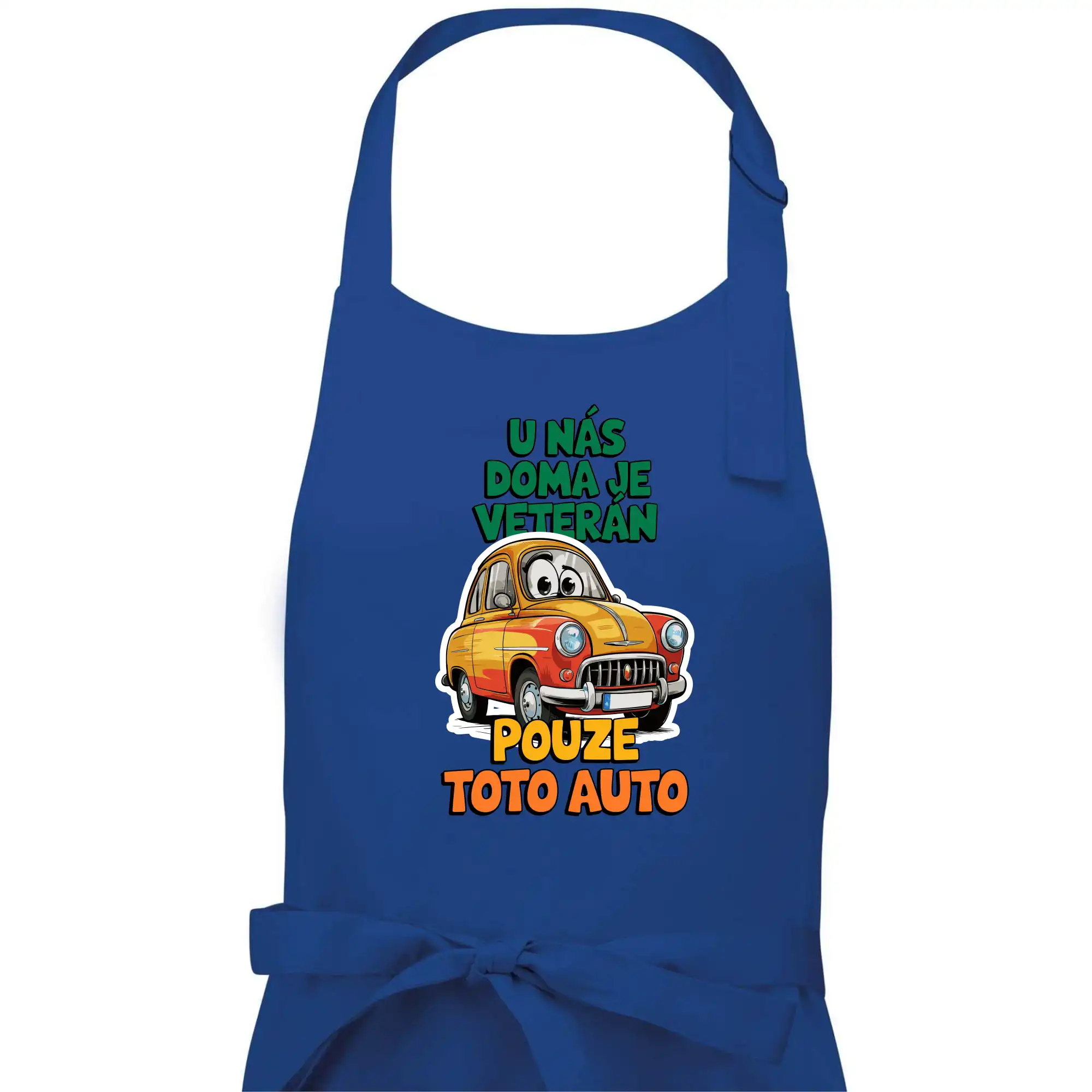 U nás doma je veterán pouze toto auto barevný nápis