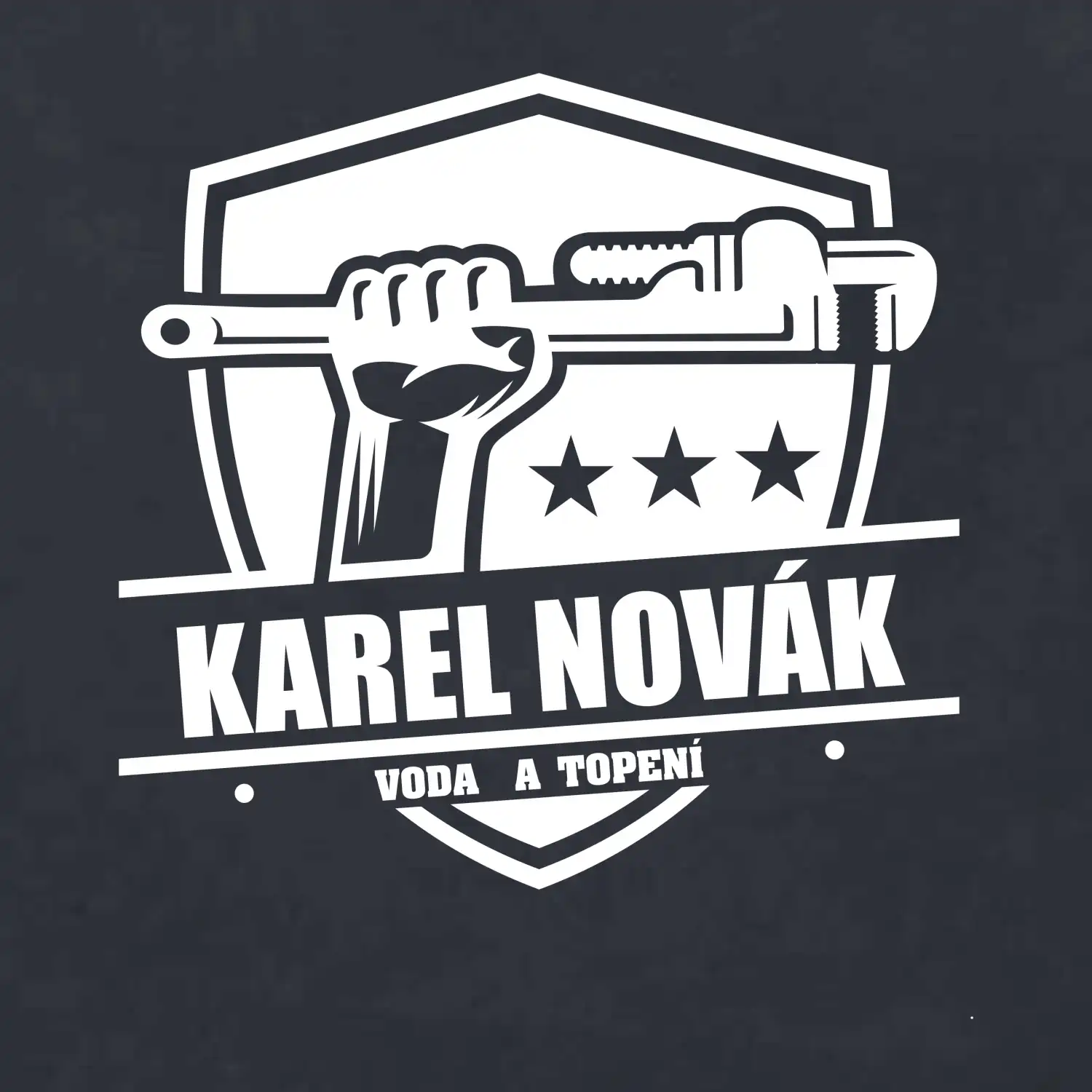 Instalatér - Erb vlastní nápis