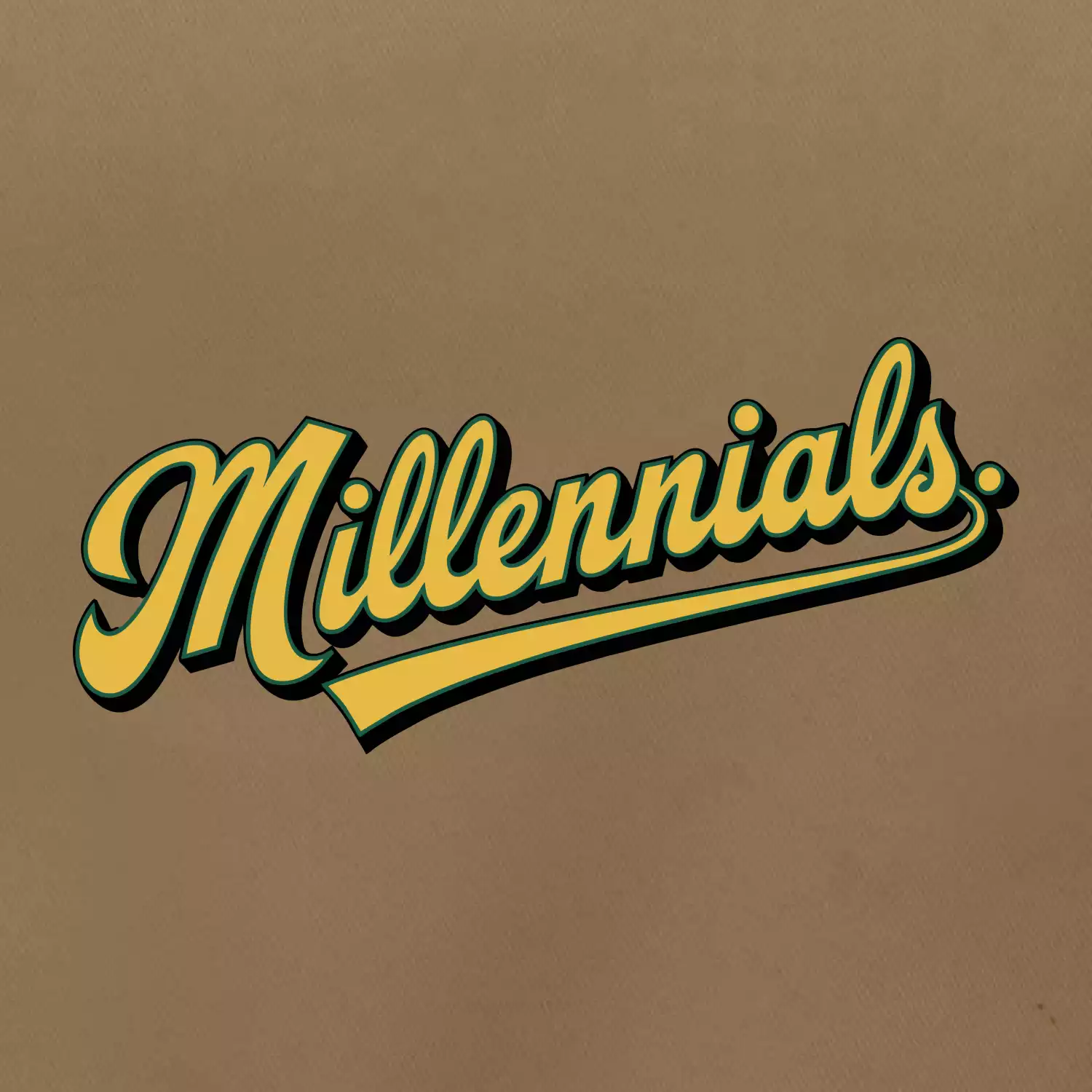 Generace Y - Millennials žlutý nápis