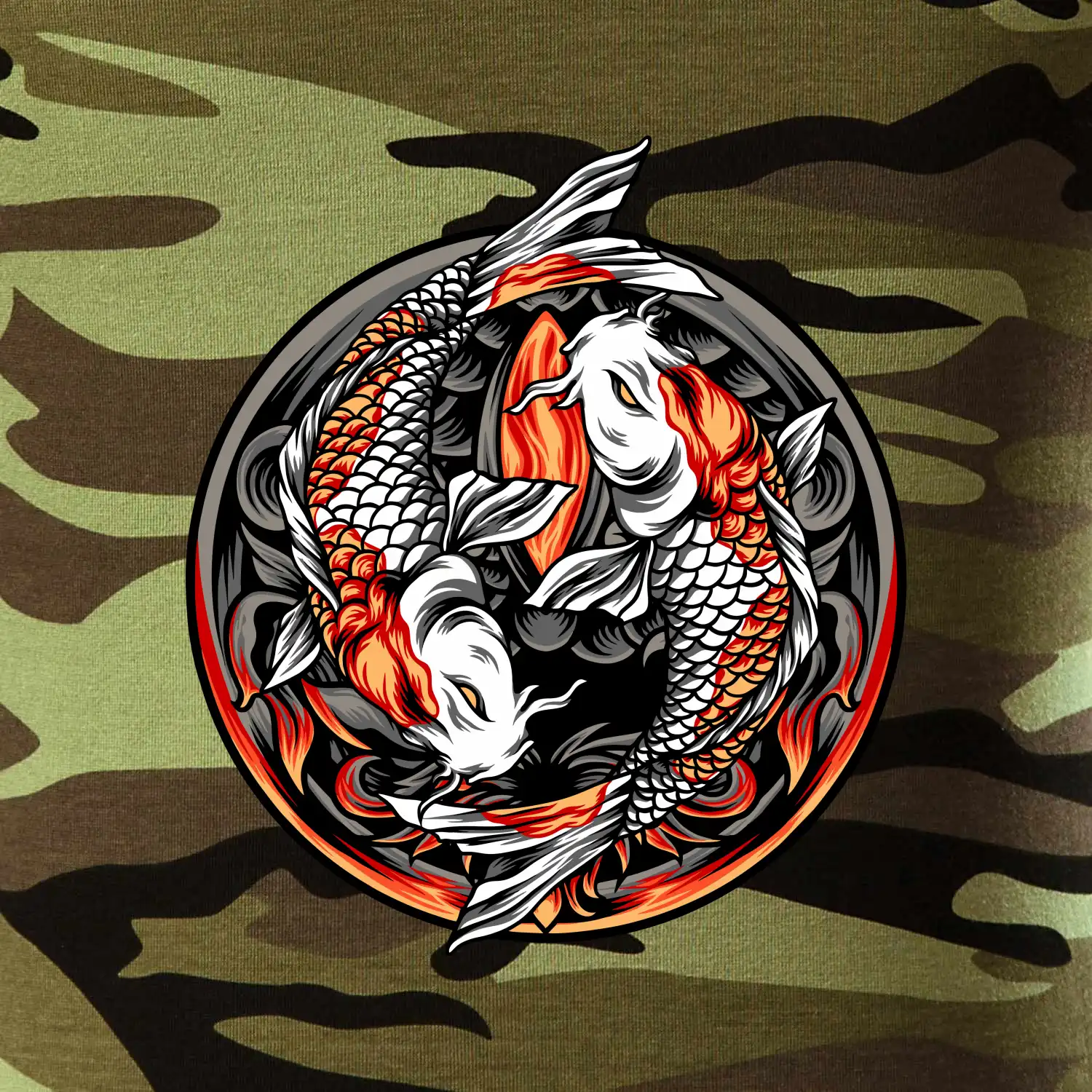 Yin & Yang Koi kapr - oranžový