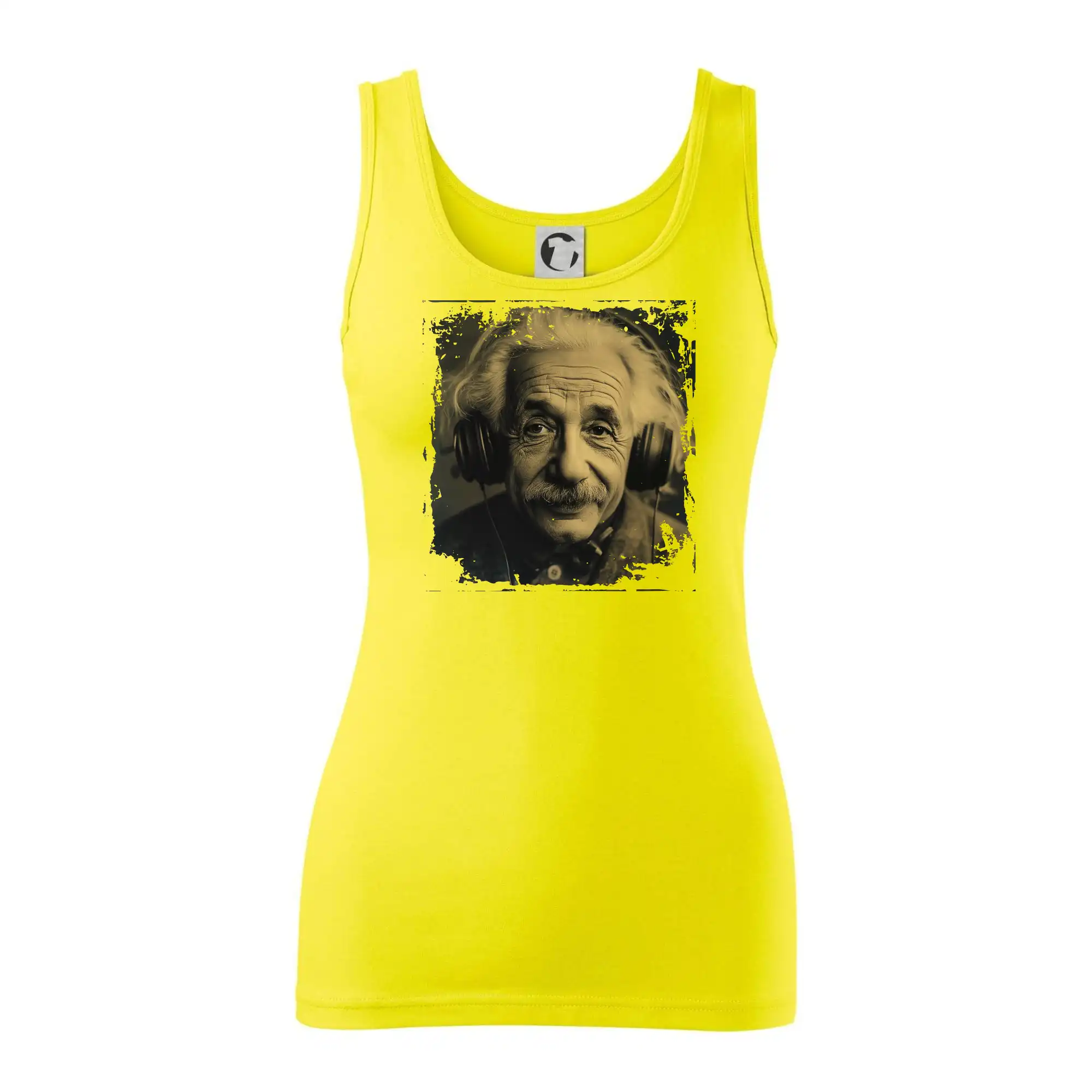 Albert se sluchátky