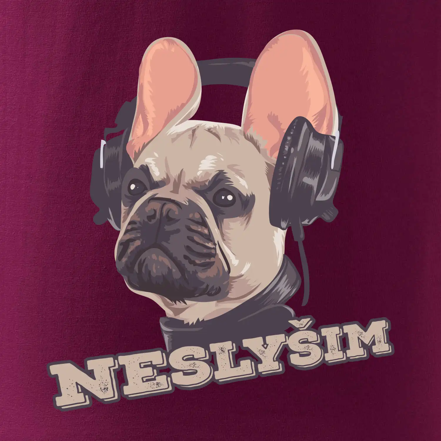 Francouzský buldoček neslyším