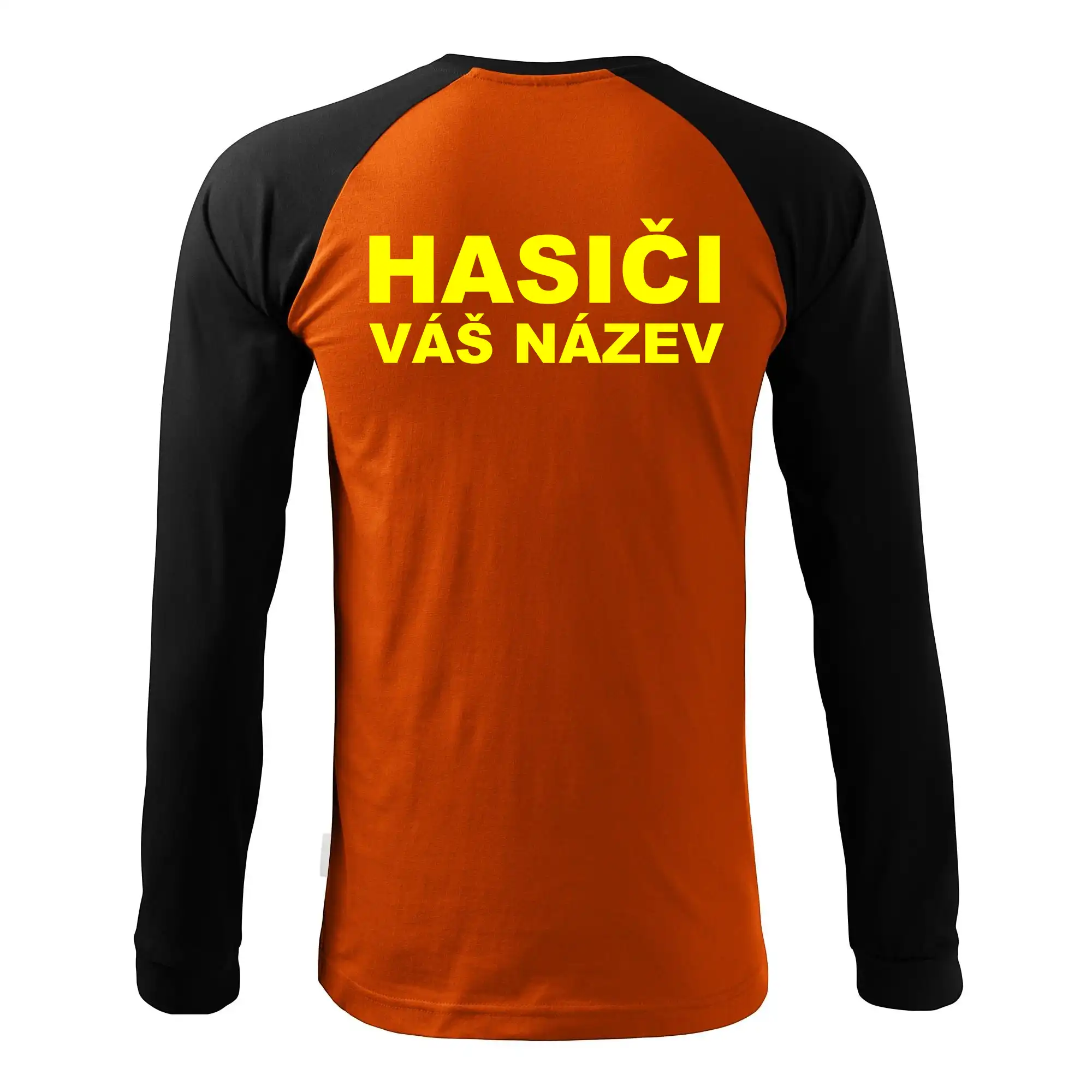 Hasiči - žlutý nápis - váš název sboru