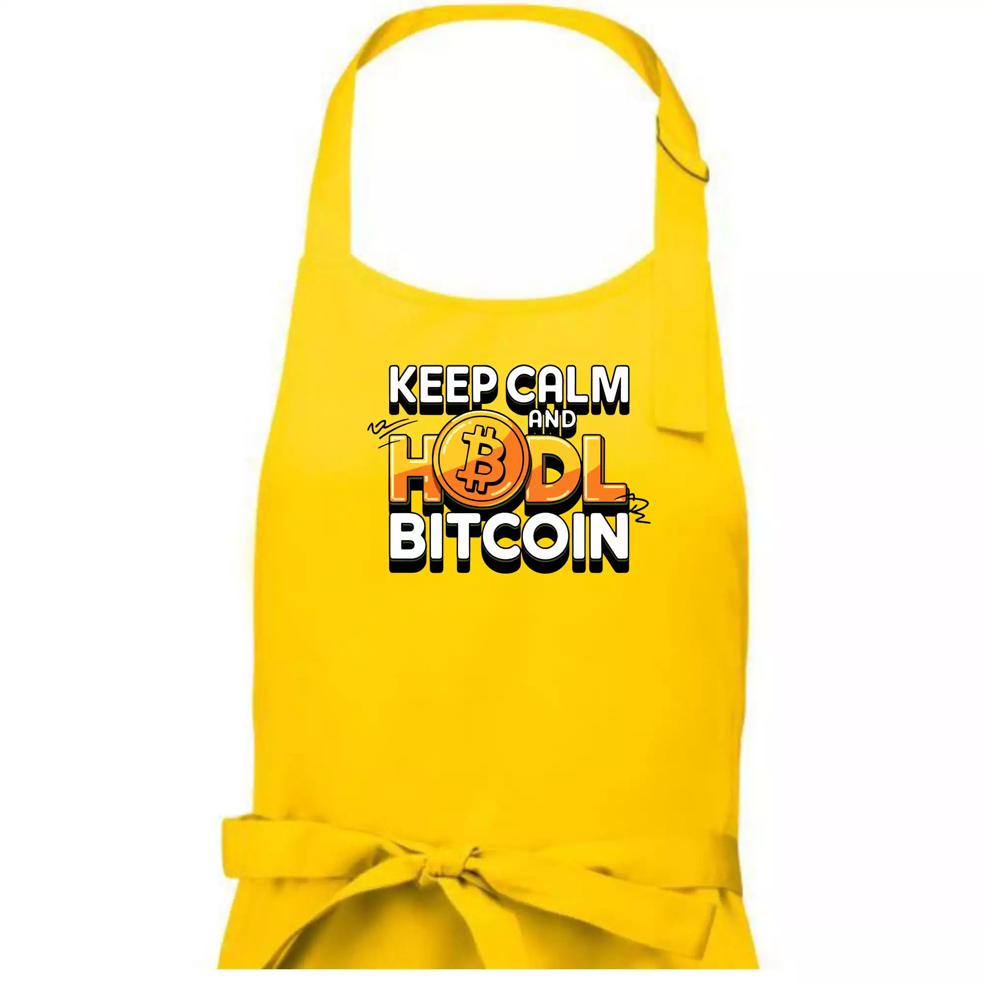 3D nápis Keep Calm and HODL Bitcoin