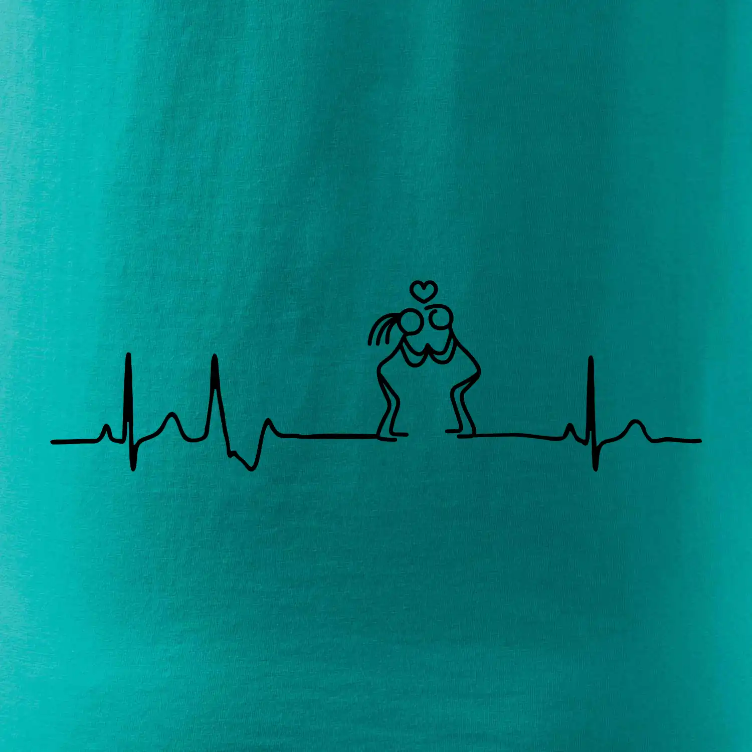 EKG zamilovaný pár
