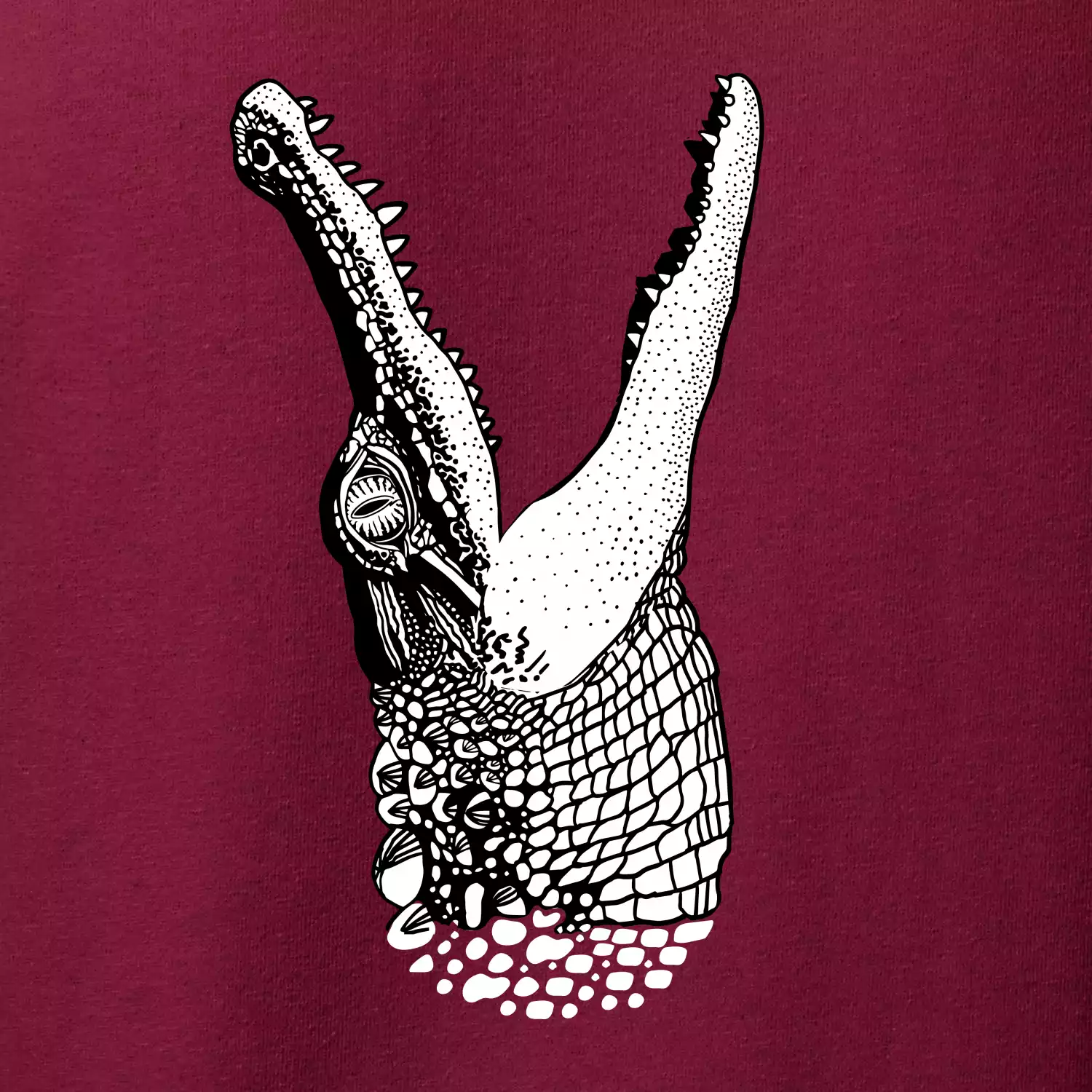 Krokodýl kreslený (Pecka design)