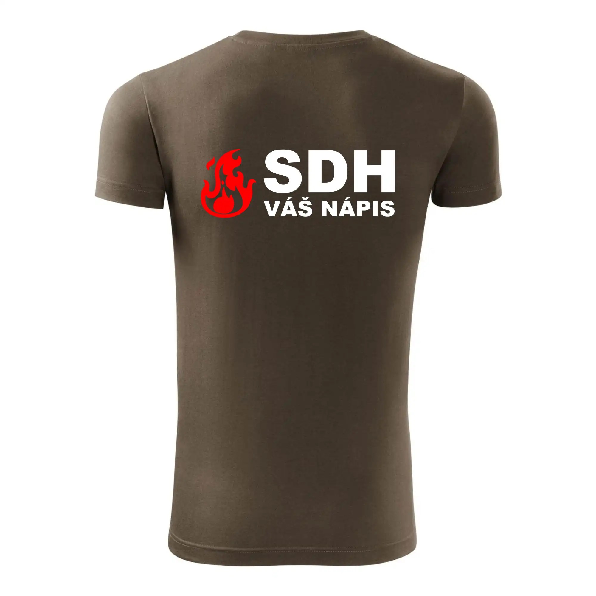 SDH nápis (oheň, název sboru - vlastní nápis)