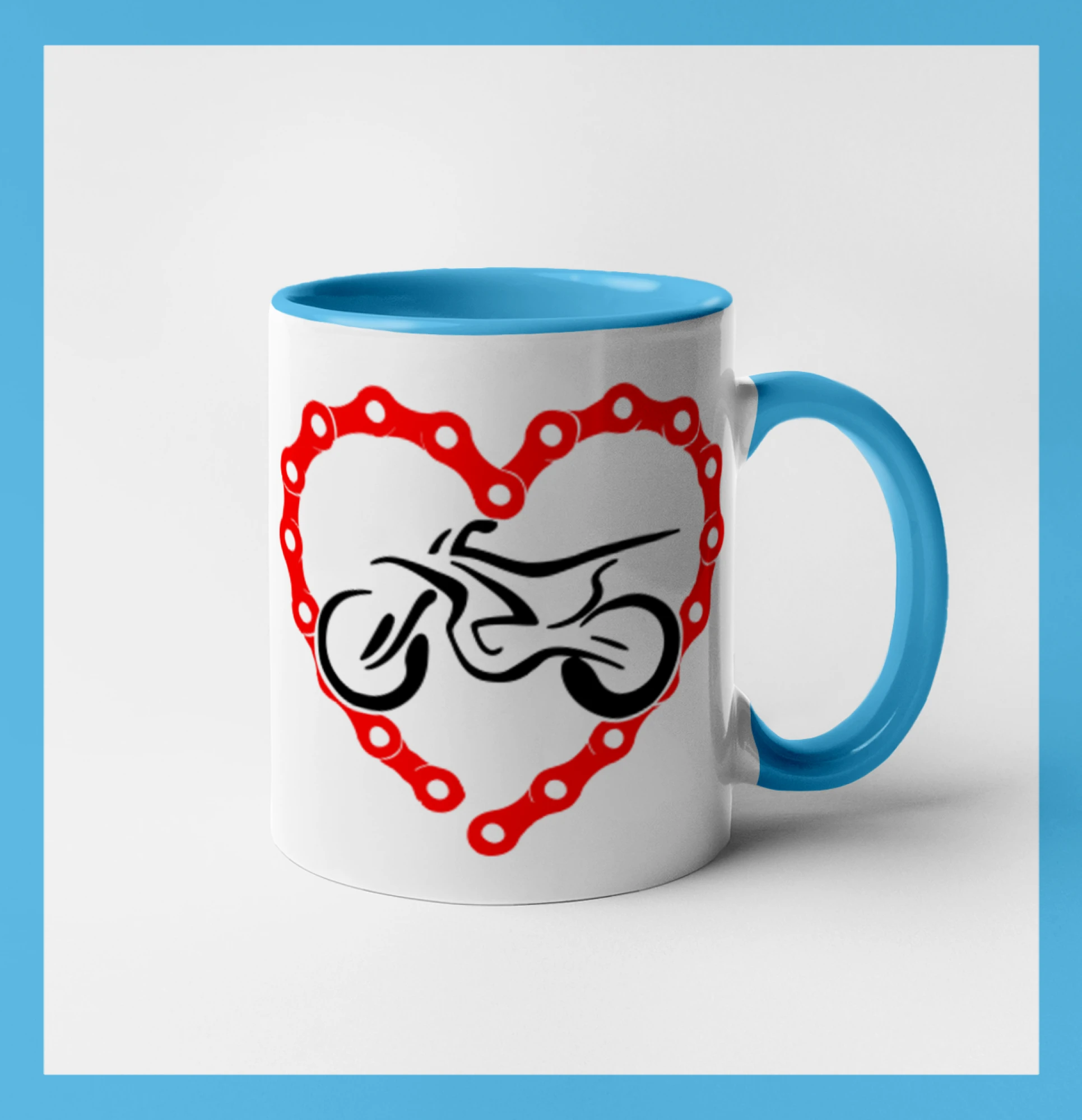 Moto srdce řetěz - enduro