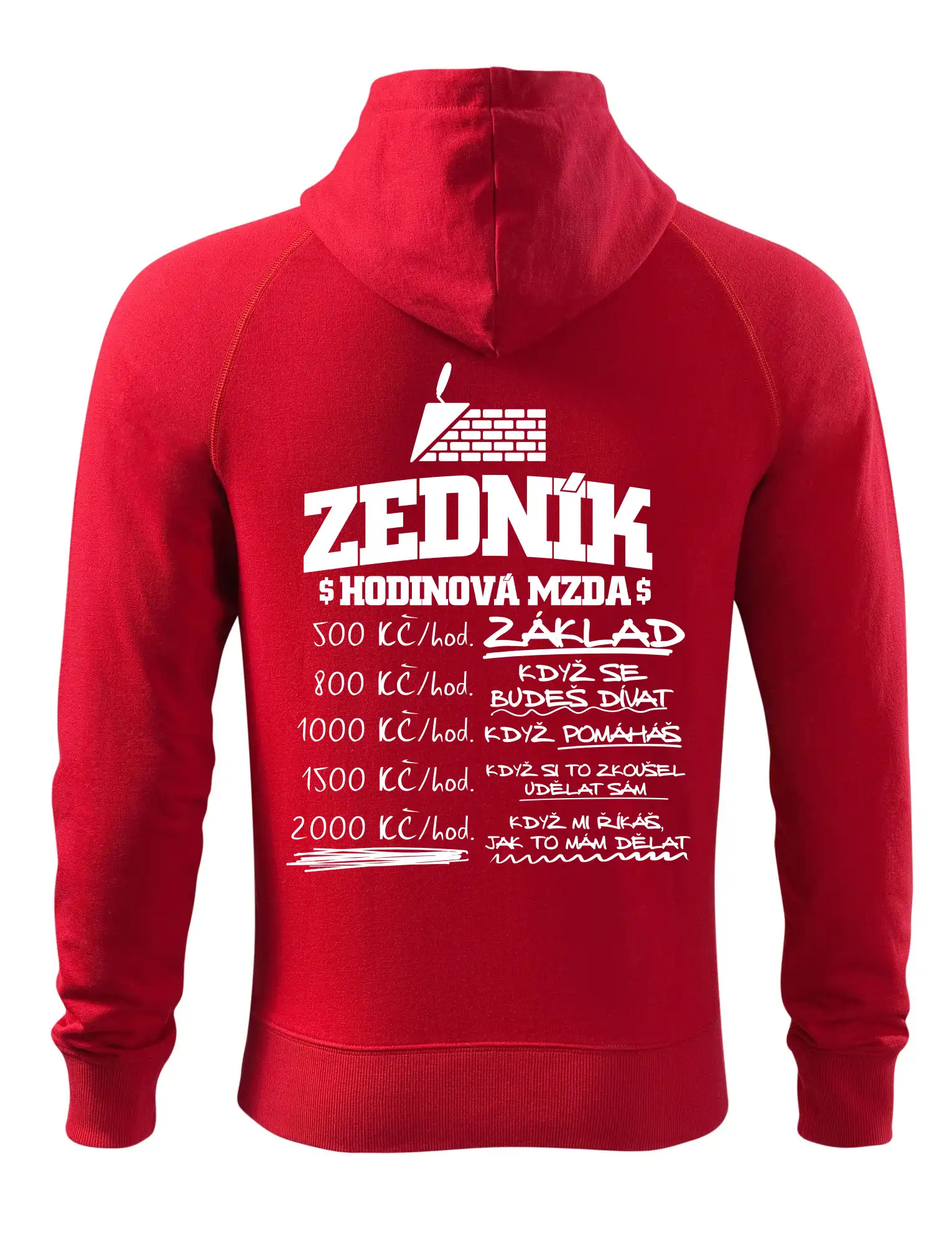 Hodinová mzda zedník