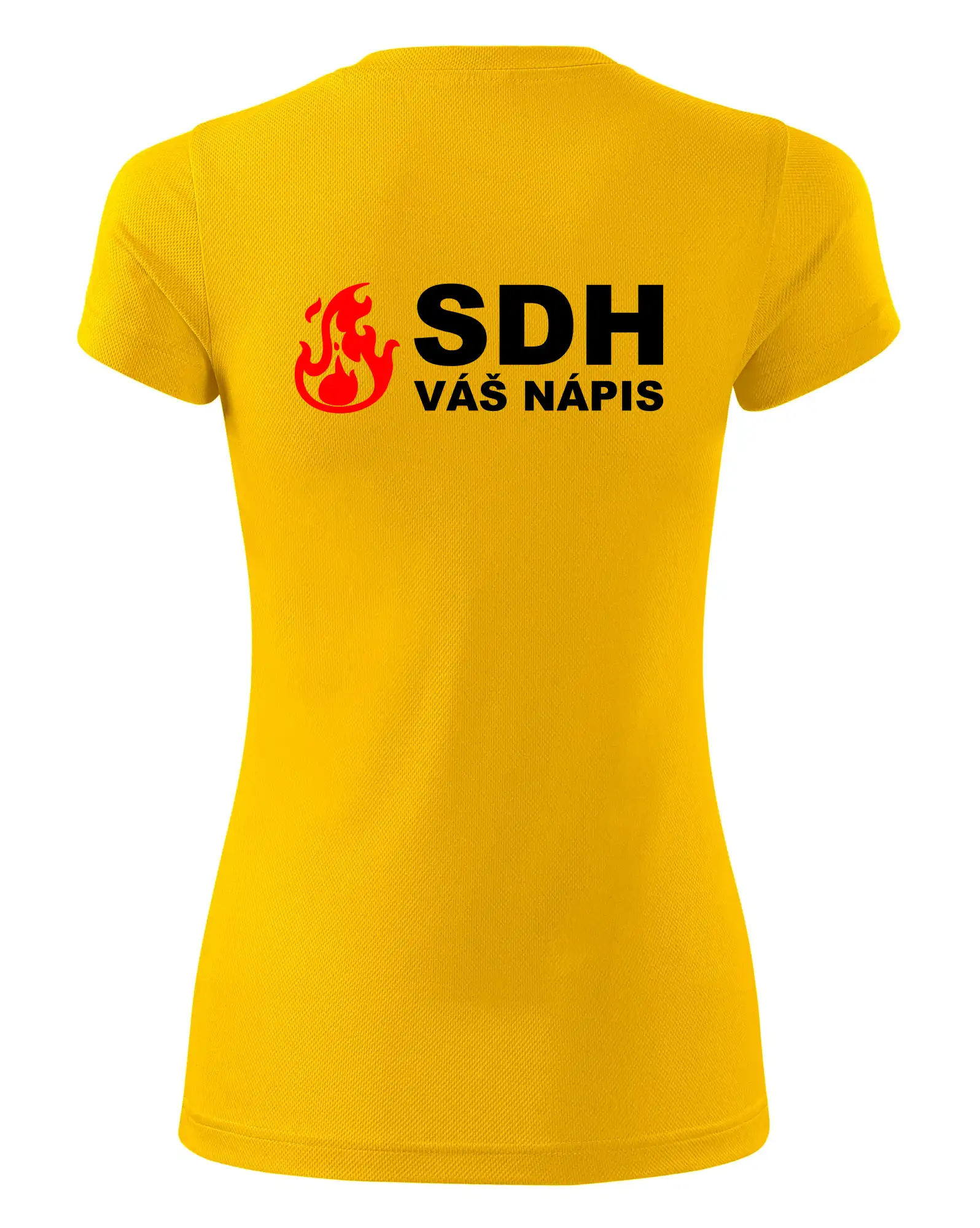 SDH nápis (oheň, název sboru - vlastní nápis)