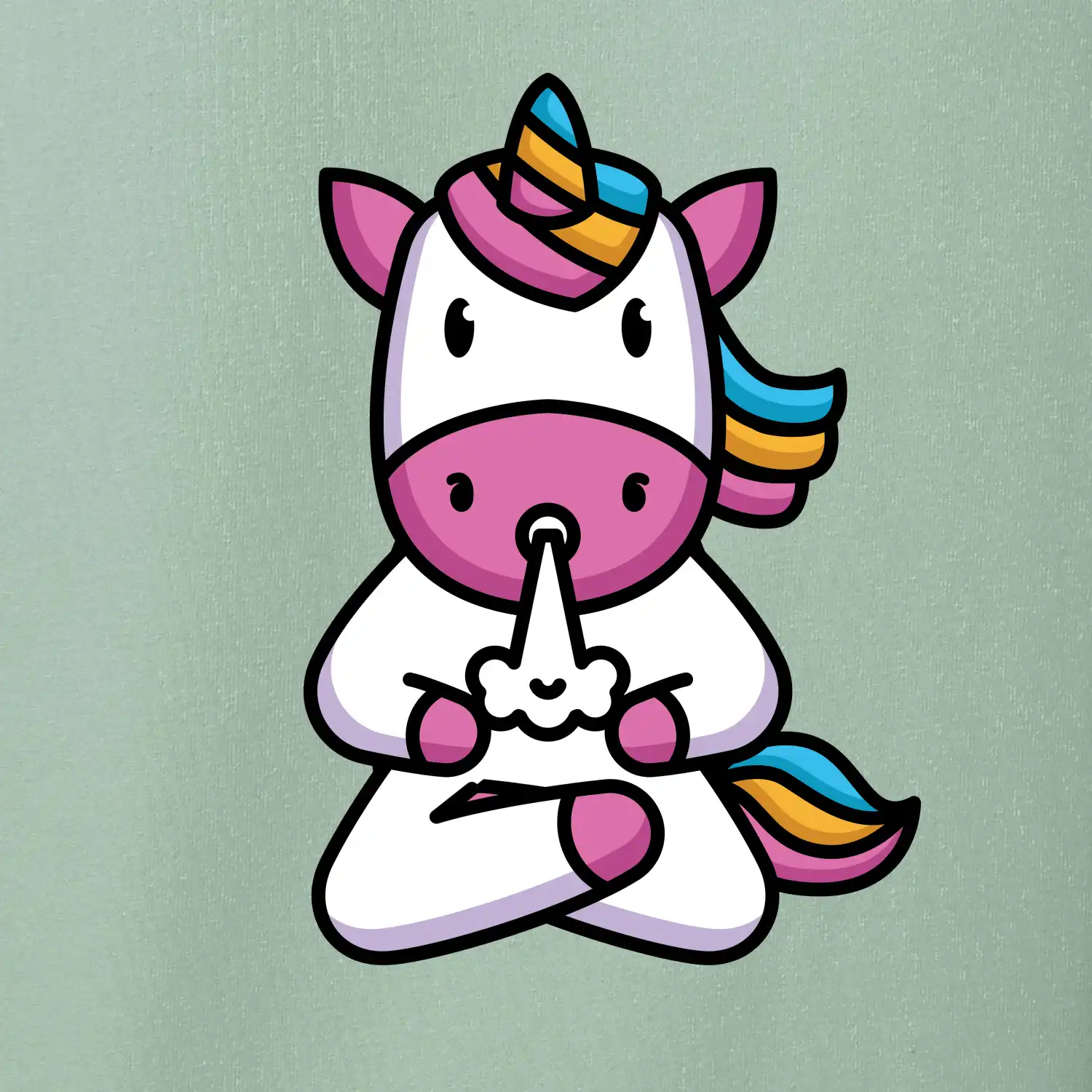 Yoga funící jednorožec