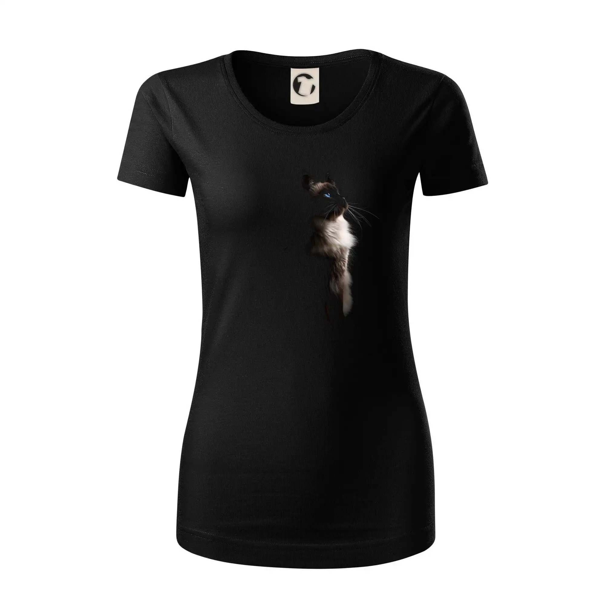 Ragdoll z boku černá fotka