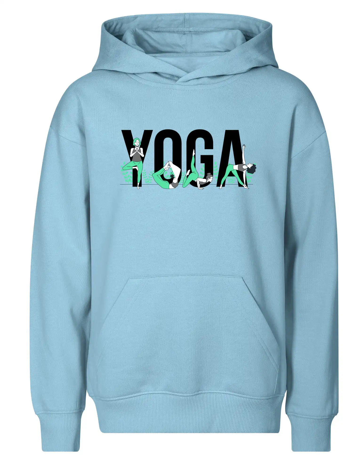 Yoga nápis barevný