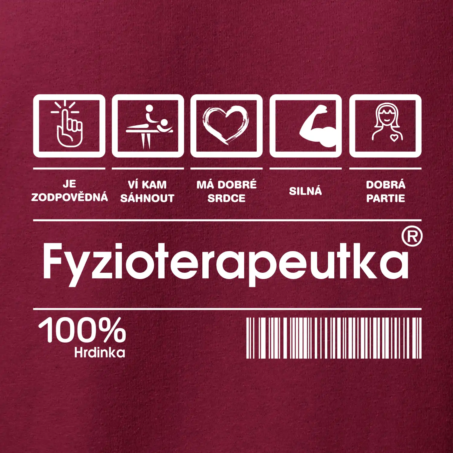 Čárový kód - Fyzioterapeutka