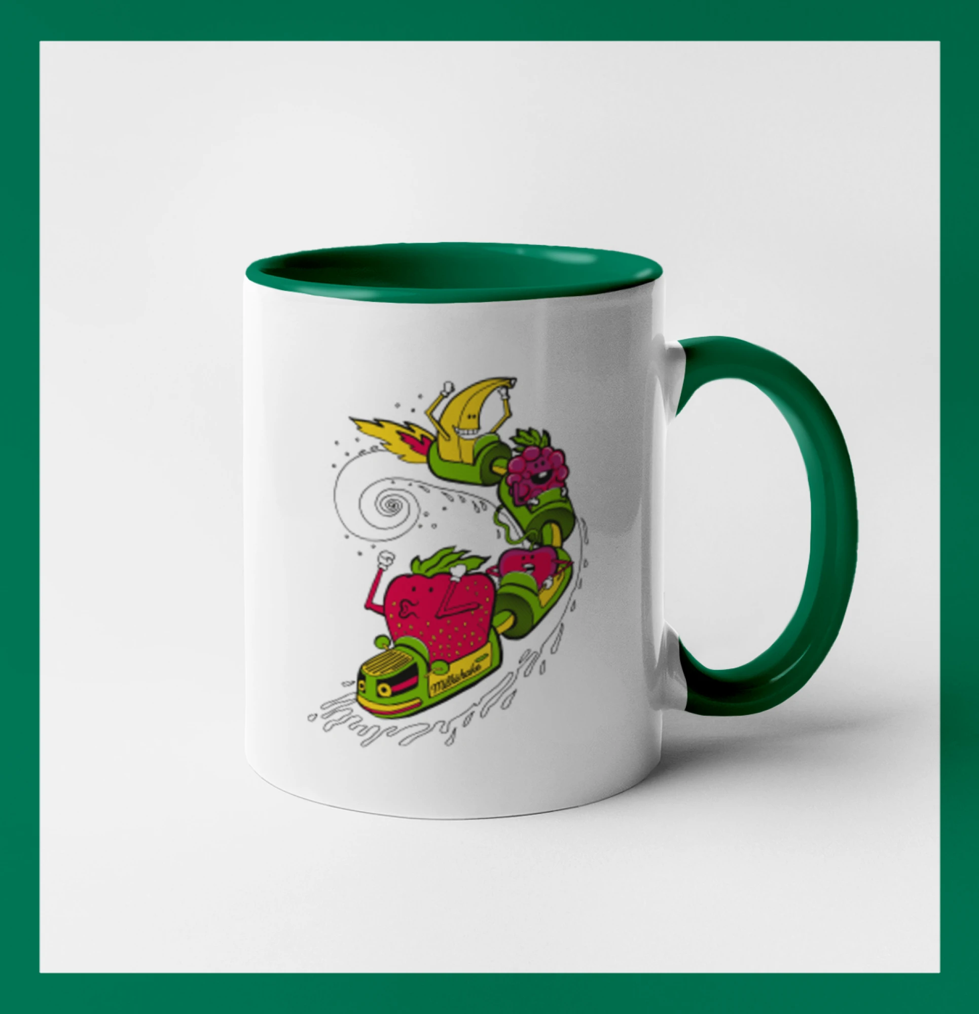 Milkshake vlak kreslený (Pecka design)