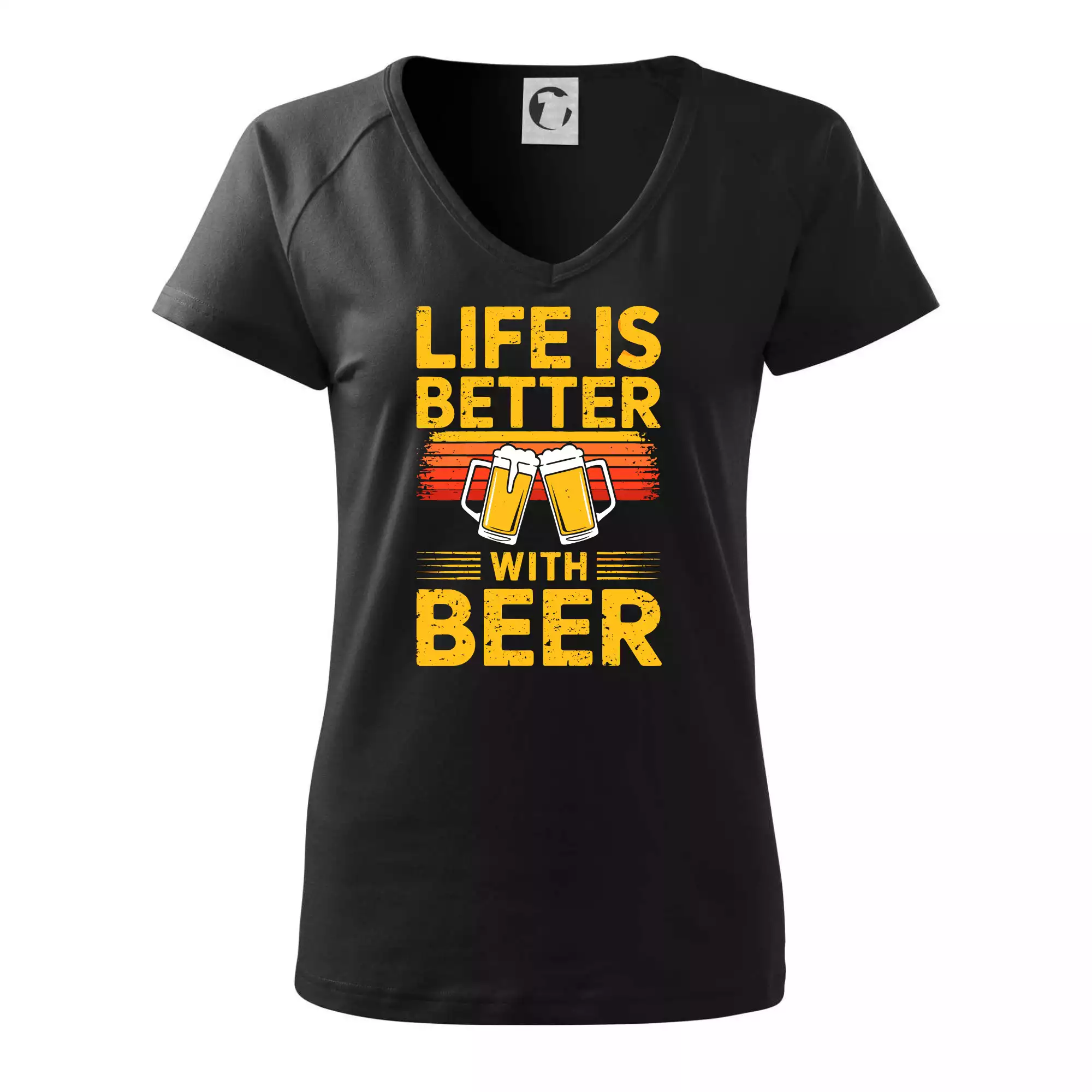 Life is better with beer - oranžové