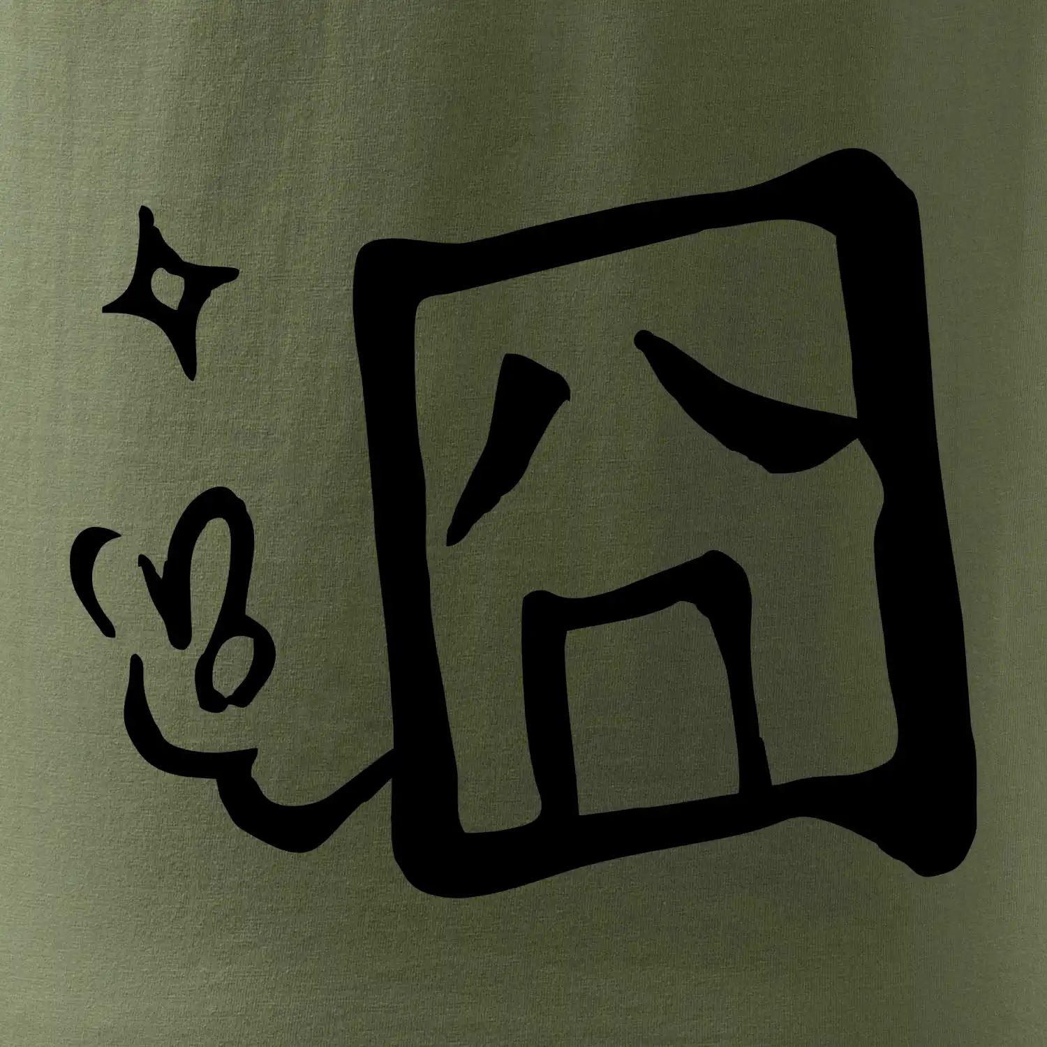 Čínský symbol - smutný